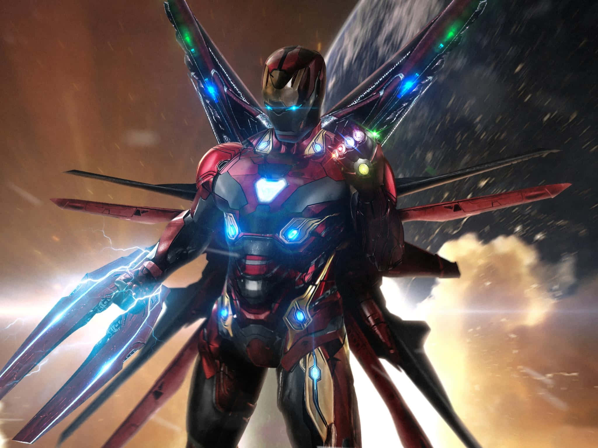 Avengers Iron Man, Iron Man, red and gold armor, Full HD Desktop Wallpaper