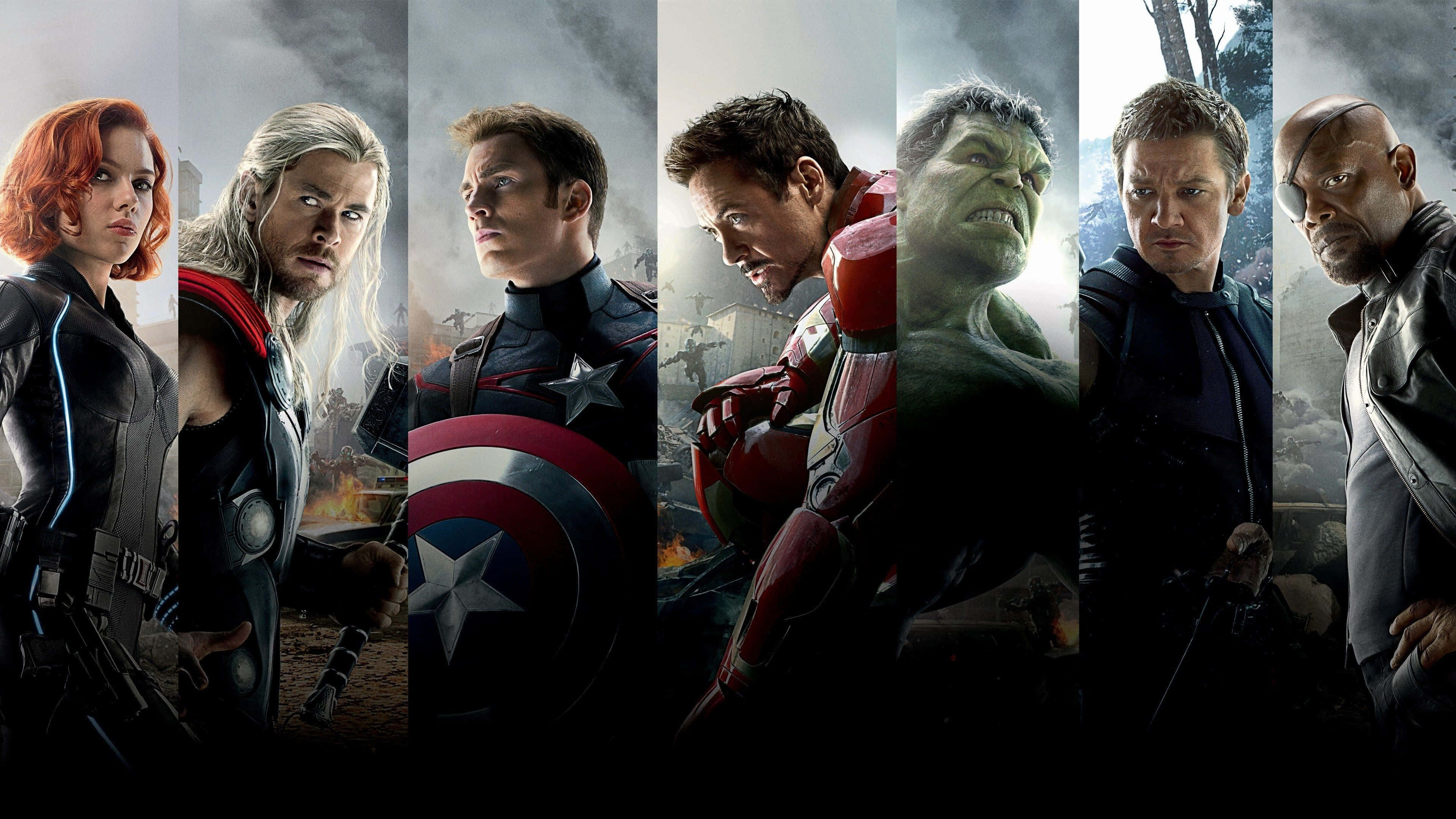 Avengers, superheroes, stormy battle backgrounds, 4K Desktop Wallpaper