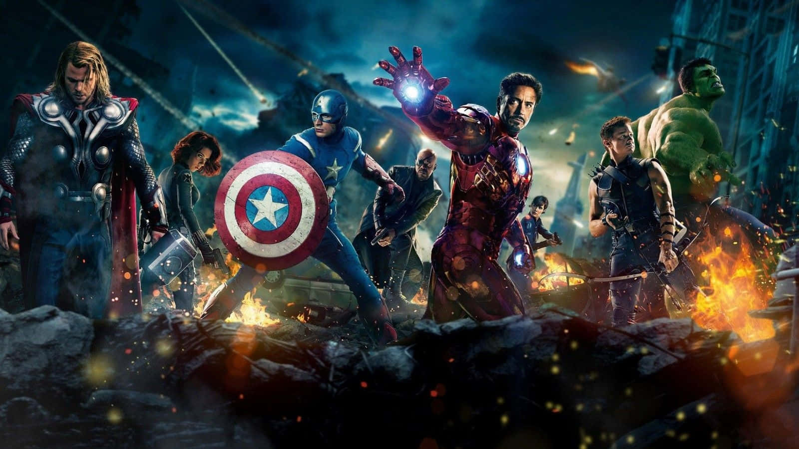 Avengers, movie, dark background, HD Desktop Wallpaper