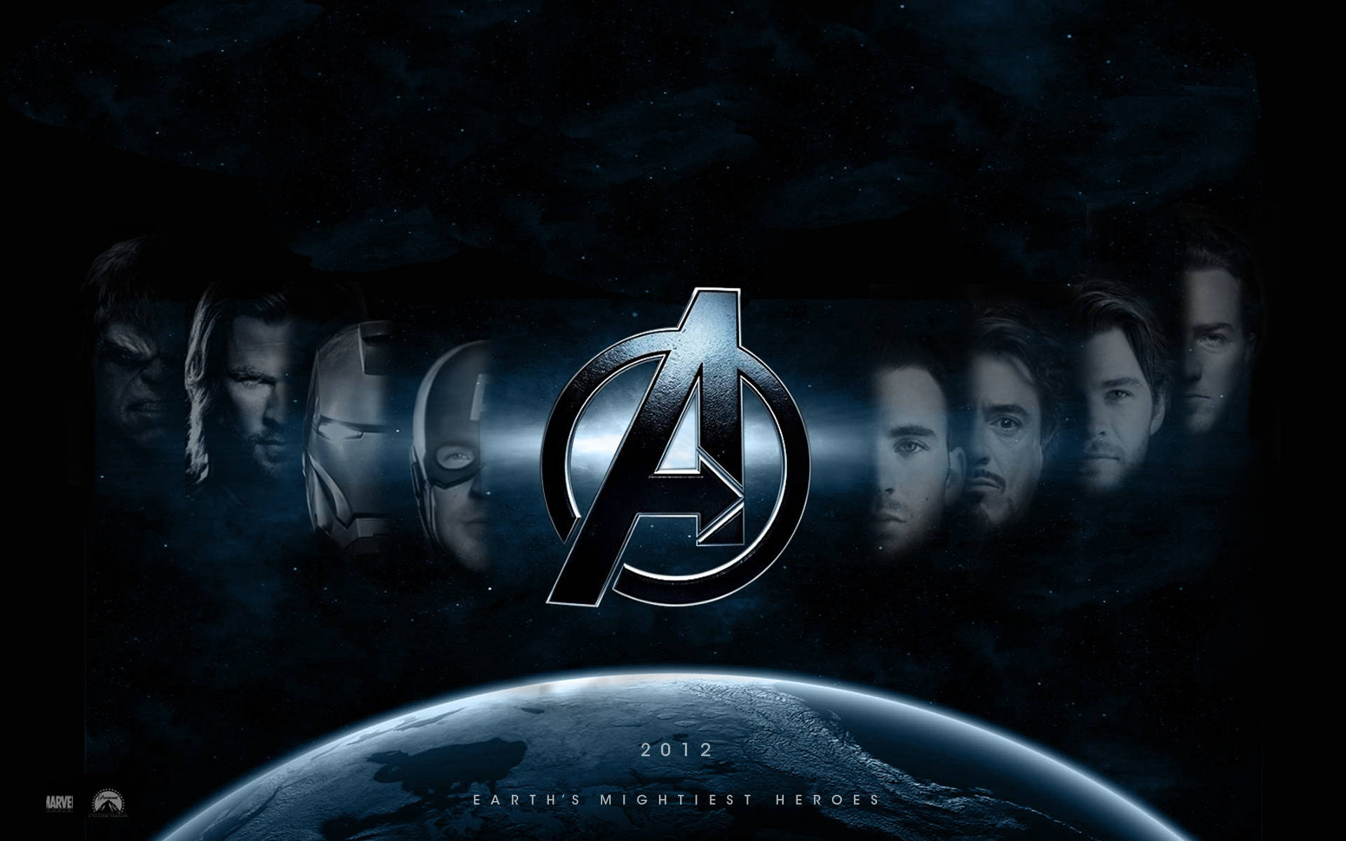 2012 Avengers Logo, Avengers Logo, Earth, Full HD Desktop Wallpaper
