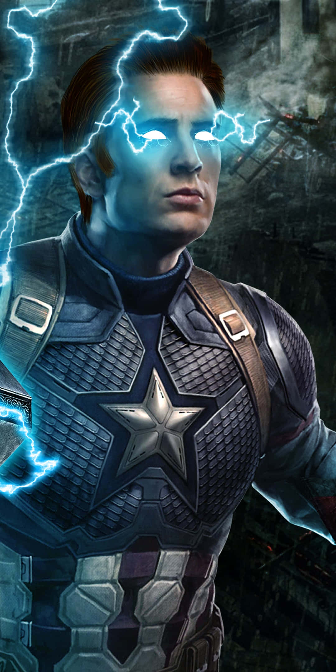 Avengers Movie, superhero, glowing blue eyes, Full HD Phone Wallpaper