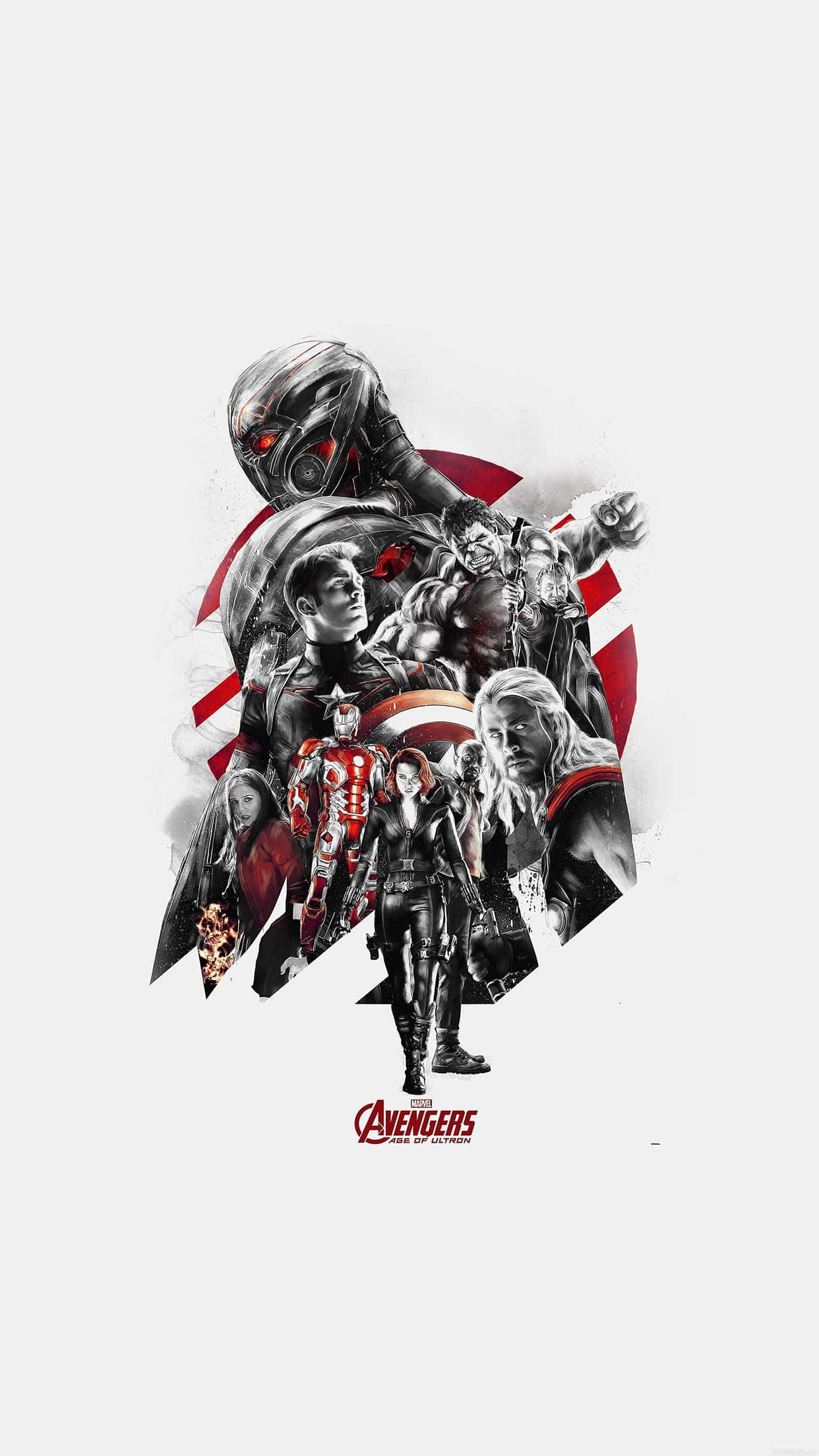 Avengers, iPhone, minimalist art, Full HD Phone Wallpaper