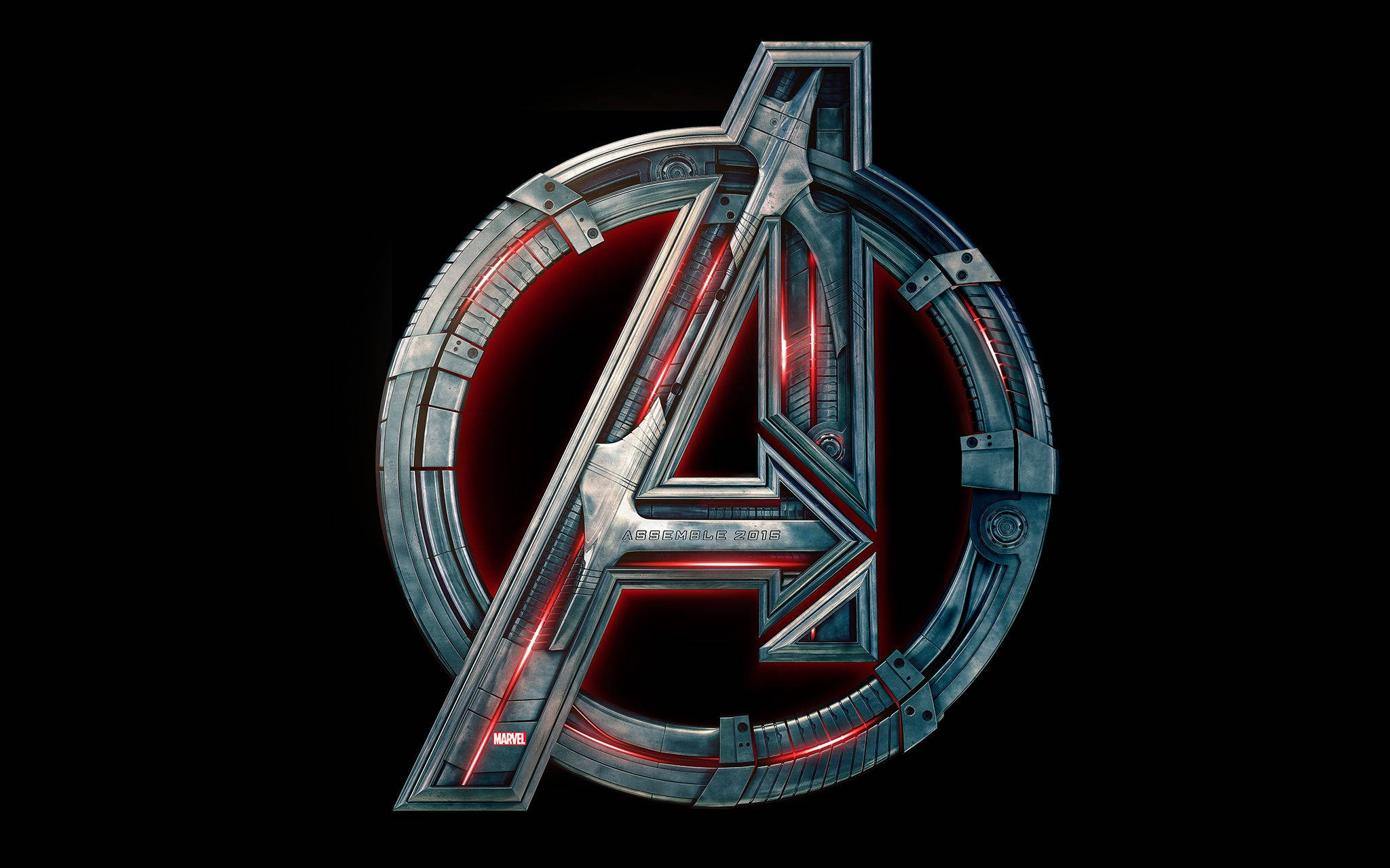 Avengers, Avengers logo, red energy, Full HD Desktop Wallpaper