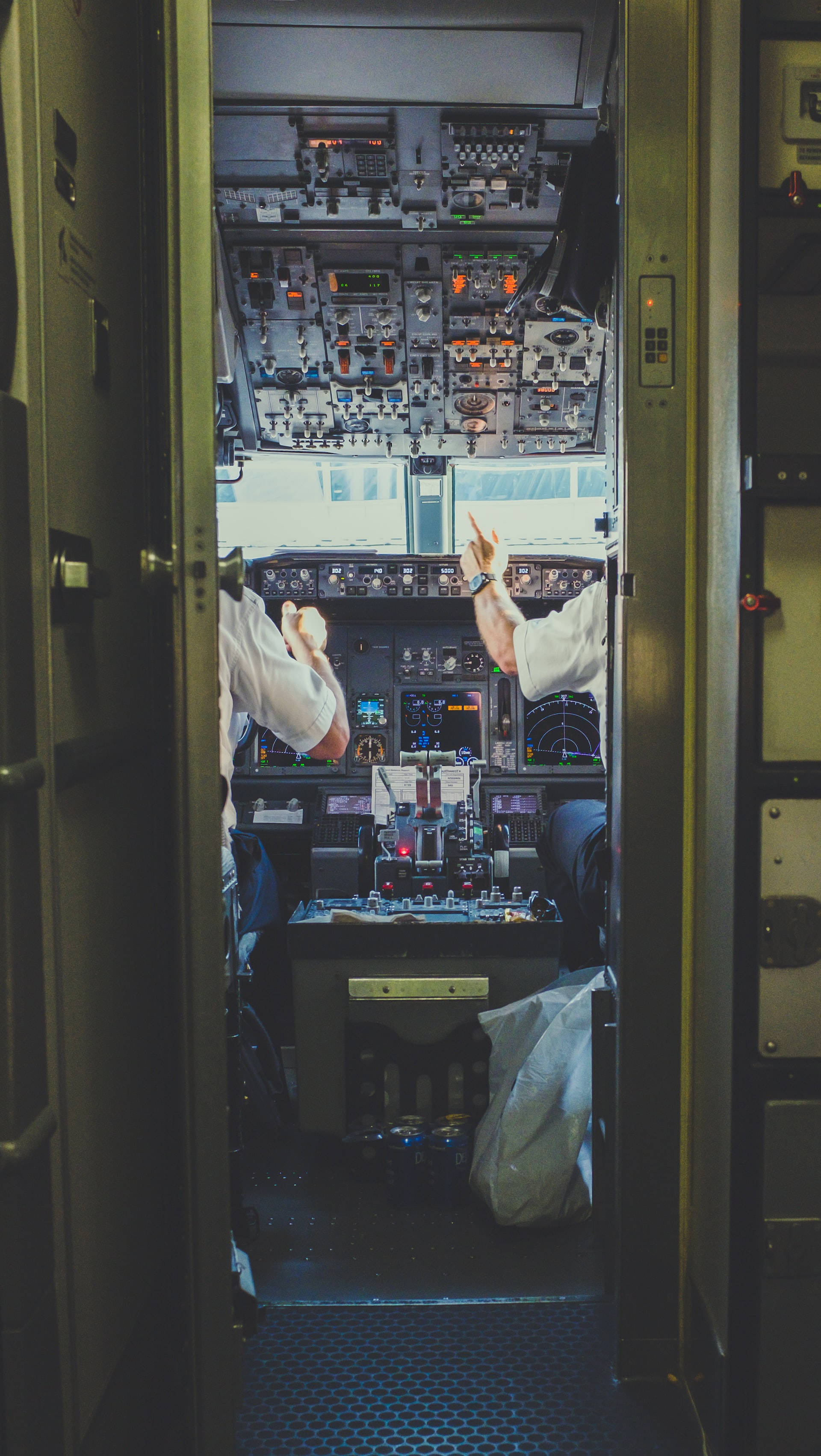 Aviation, cockpit, pilots, 2K Phone Wallpaper
