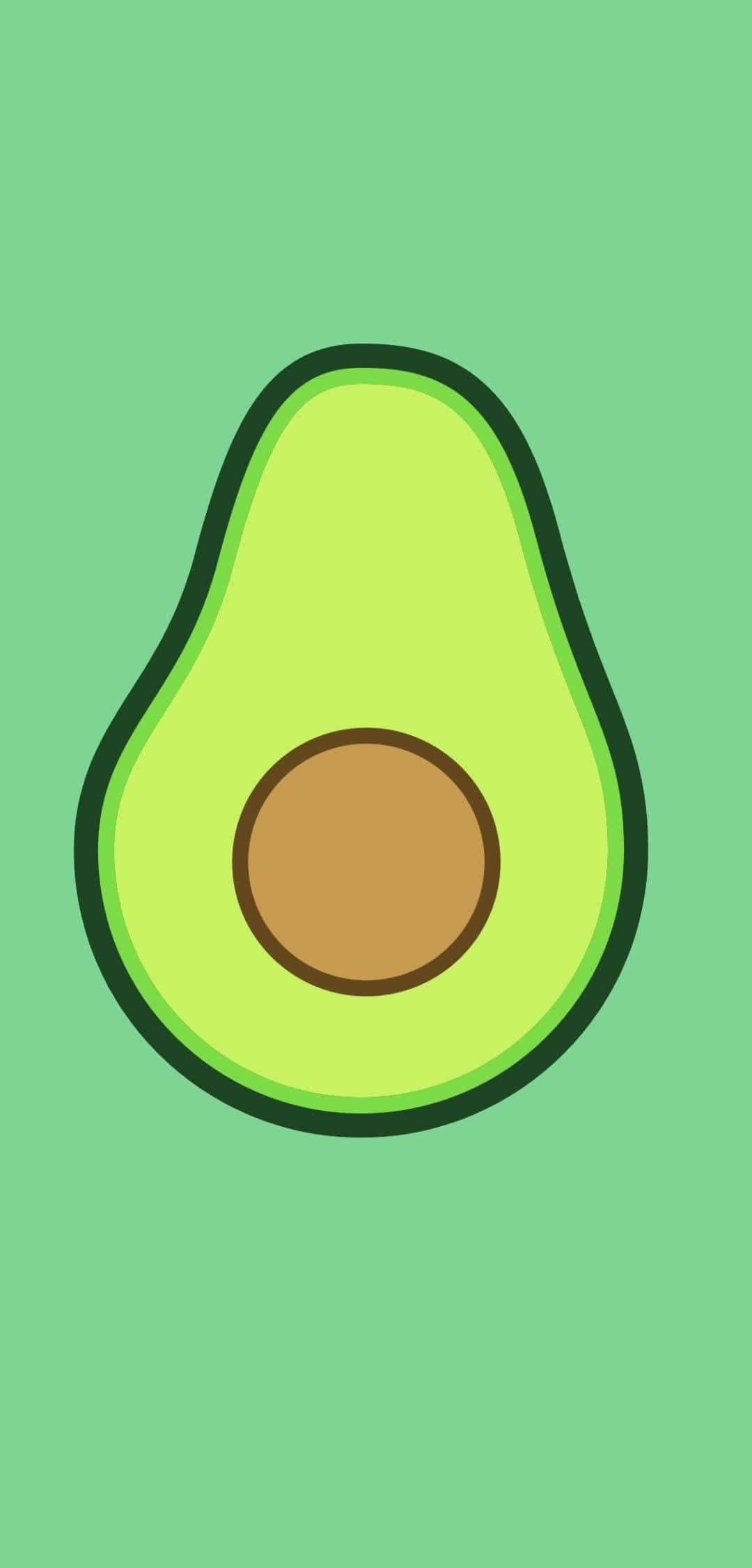 avocado, green background, mint green, Full HD Phone Wallpaper