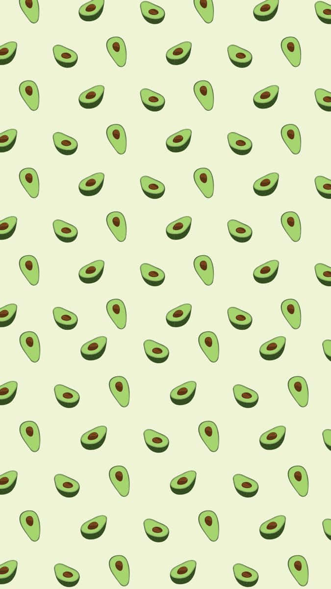 Avocado iPhone, sliced avocados, soft green tones, SD Phone Wallpaper