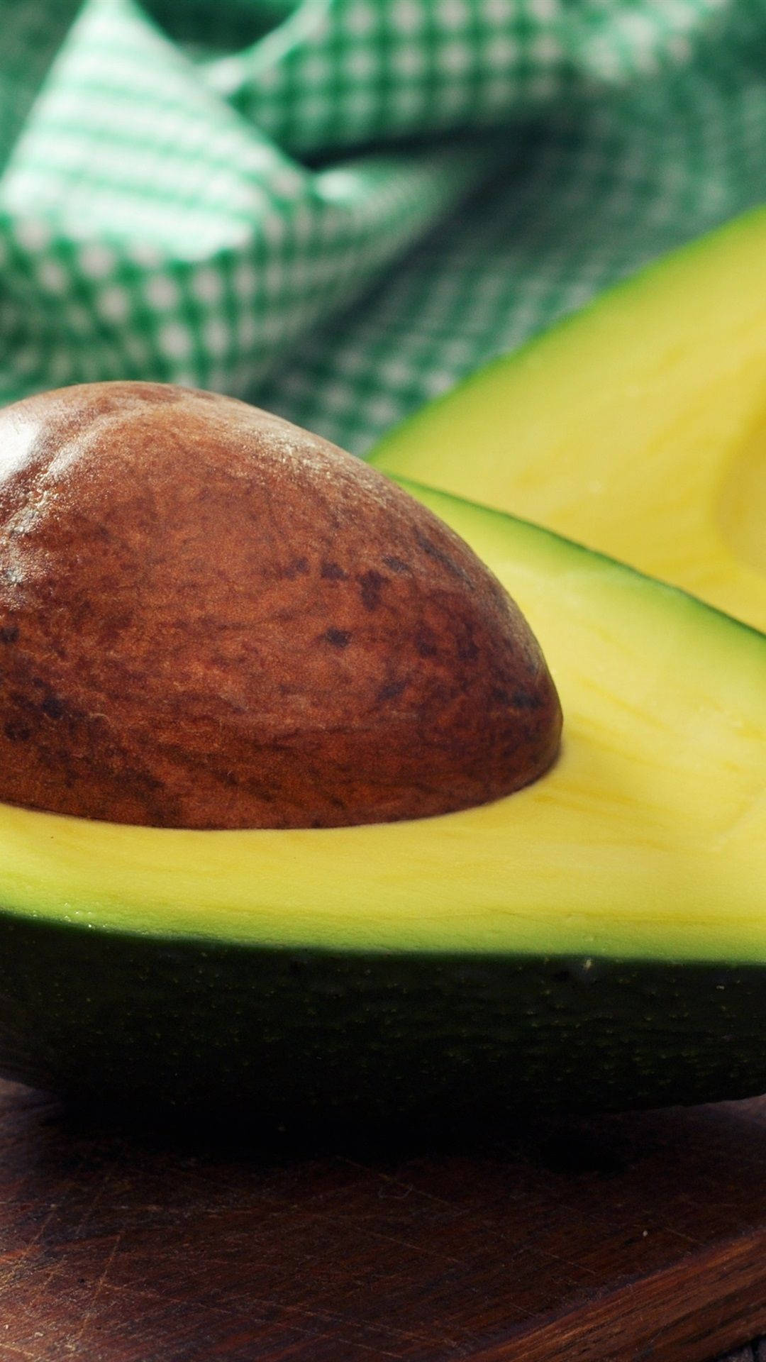 avocado fruit, creamy yellow flesh, large brown seed, Full HD Phone Wallpaper