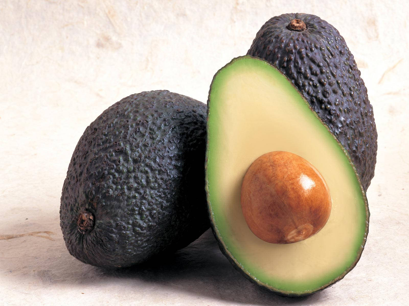 Avocado, creamy flesh, large brown seed, HD Desktop Wallpaper