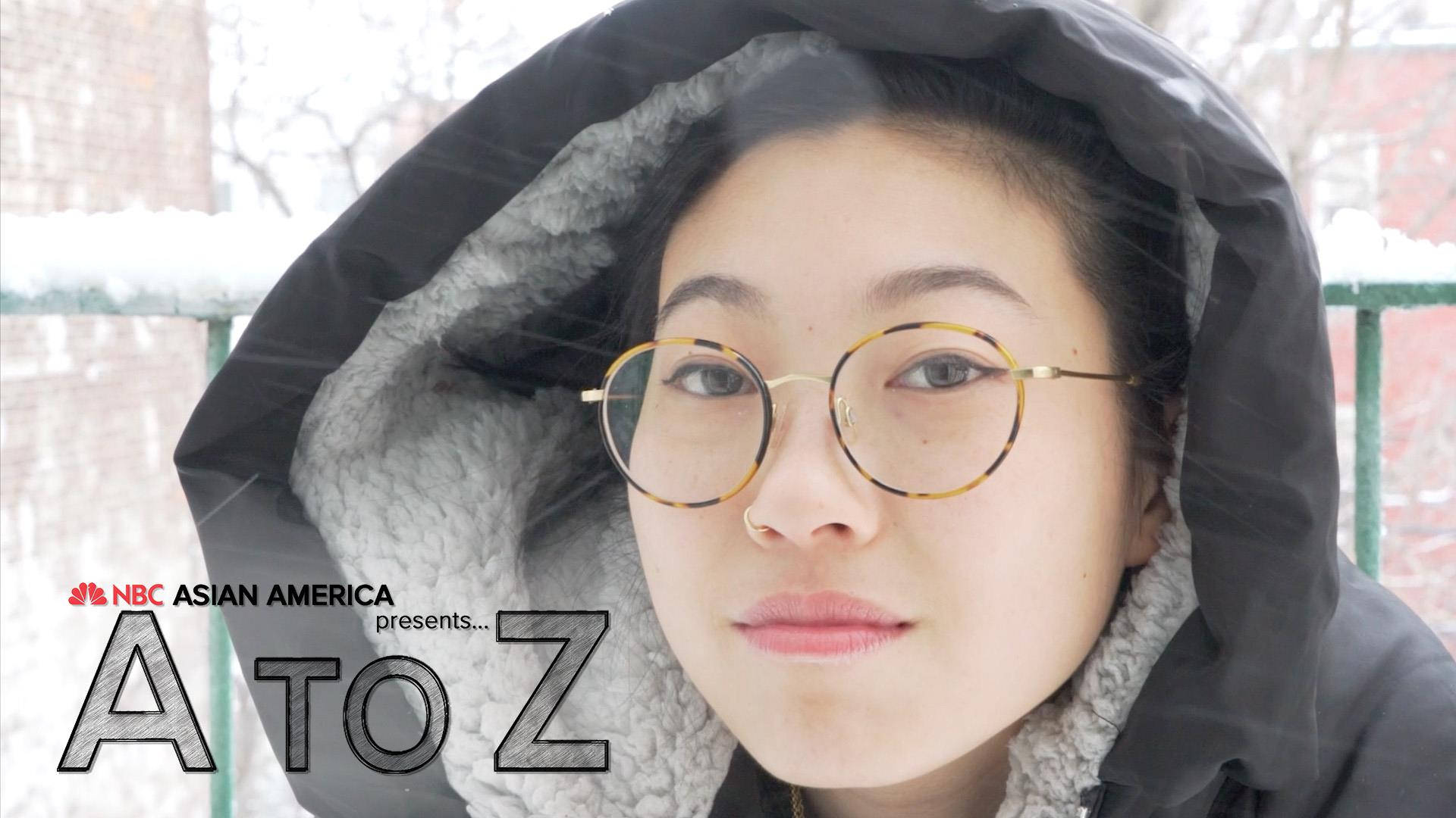 Awkwafina, winter jacket, black hooded jacket, Full HD Desktop Wallpaper