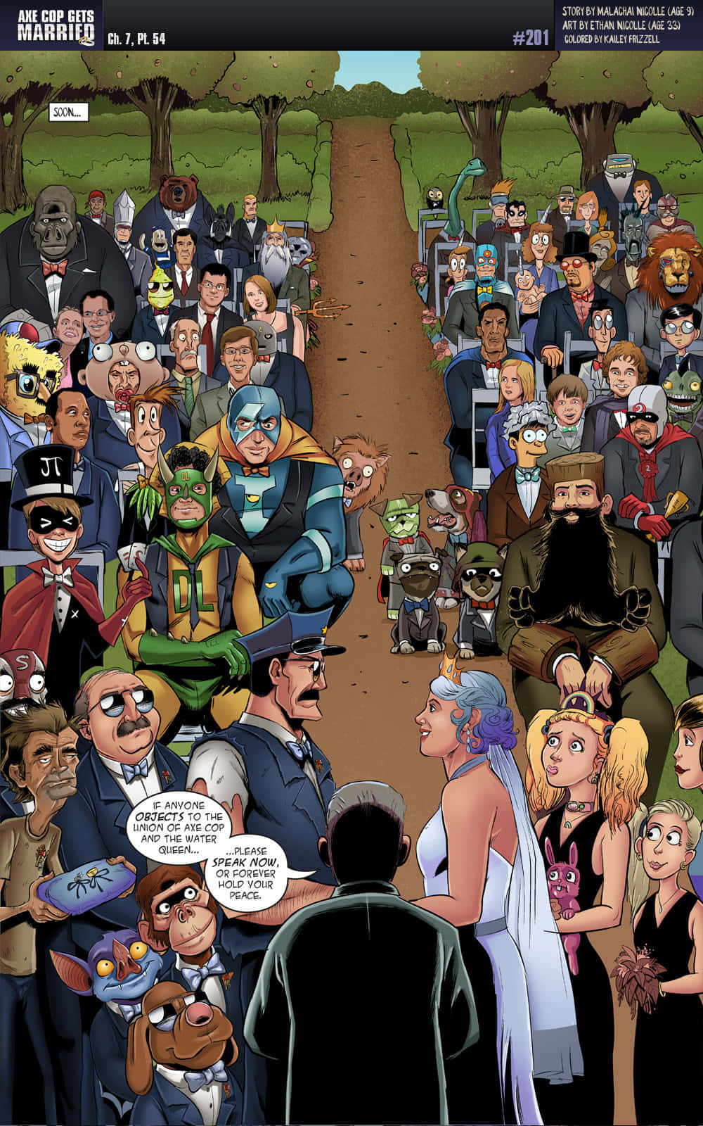 Axe Cop, wedding ceremony, anthropomorphic animals, HD Phone Wallpaper