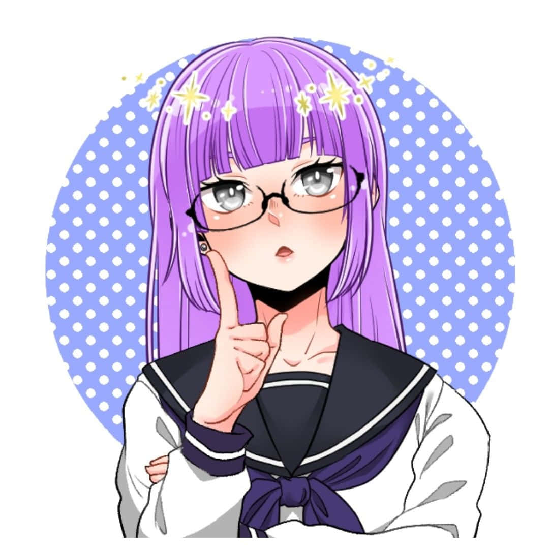 Ayame Sarutobi, purple-haired, sailor uniform, SD Desktop Wallpaper