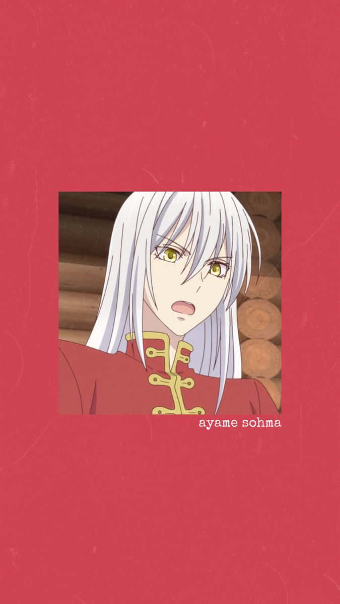 Ayame Sohma, silver hair, golden eyes, SD Phone Wallpaper