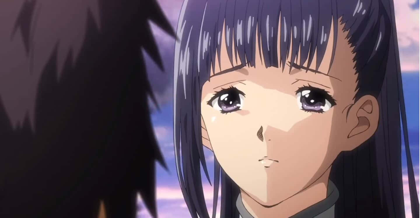 Ayame Yomogawa, dark hair, tear-filled eyes, HD Desktop Wallpaper