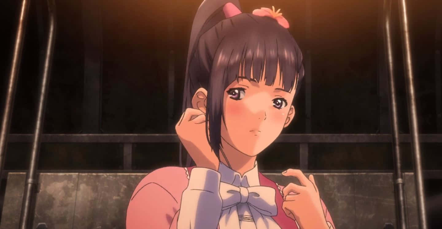 Ayame Yomogawa, anime girl, dark hair, HD Desktop Wallpaper