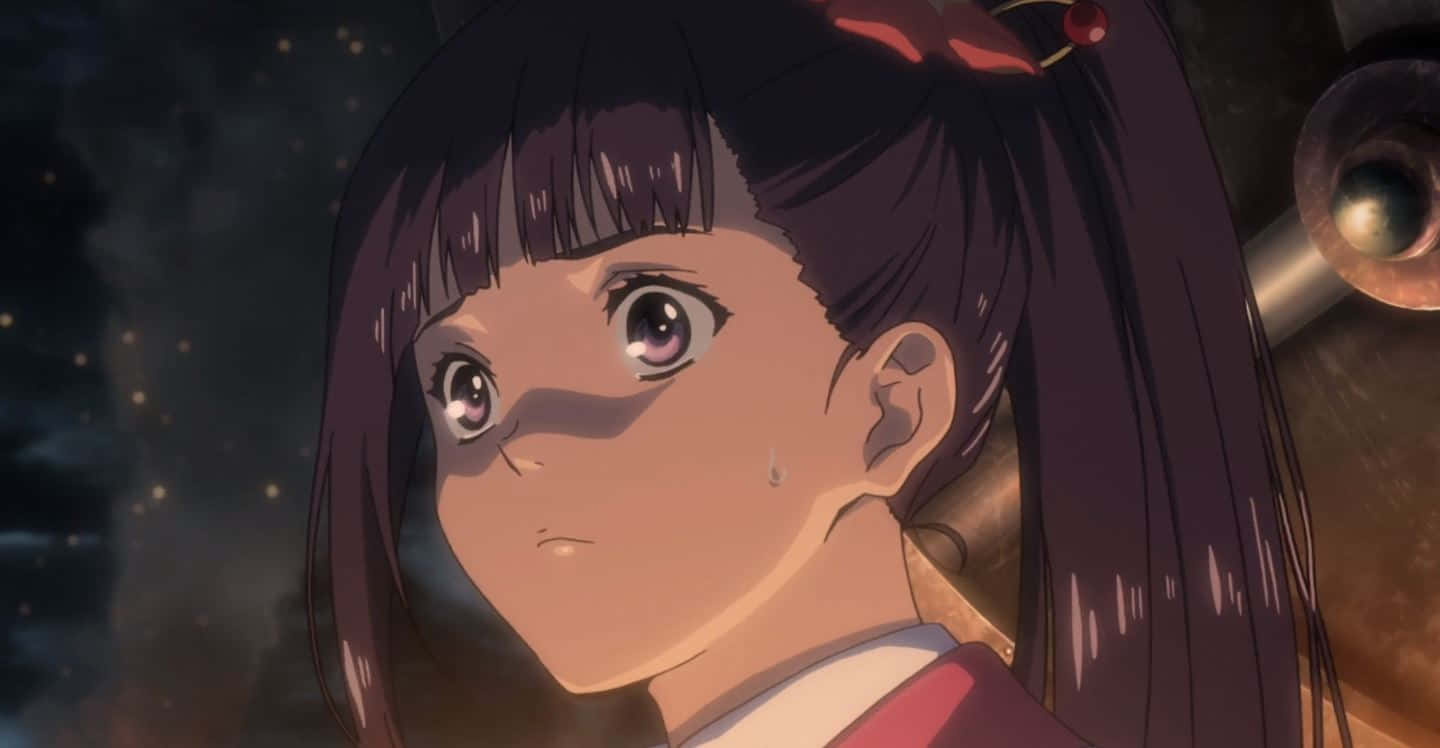 Ayame Yomogawa, dark hair, tear on her cheek, HD Desktop Wallpaper