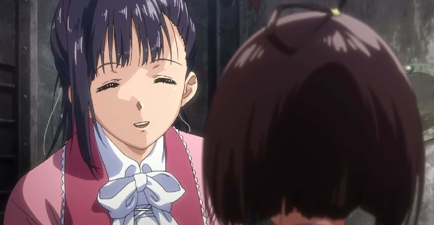 Ayame Yomogawa, pink outfit, dark hair, HD Desktop Wallpaper