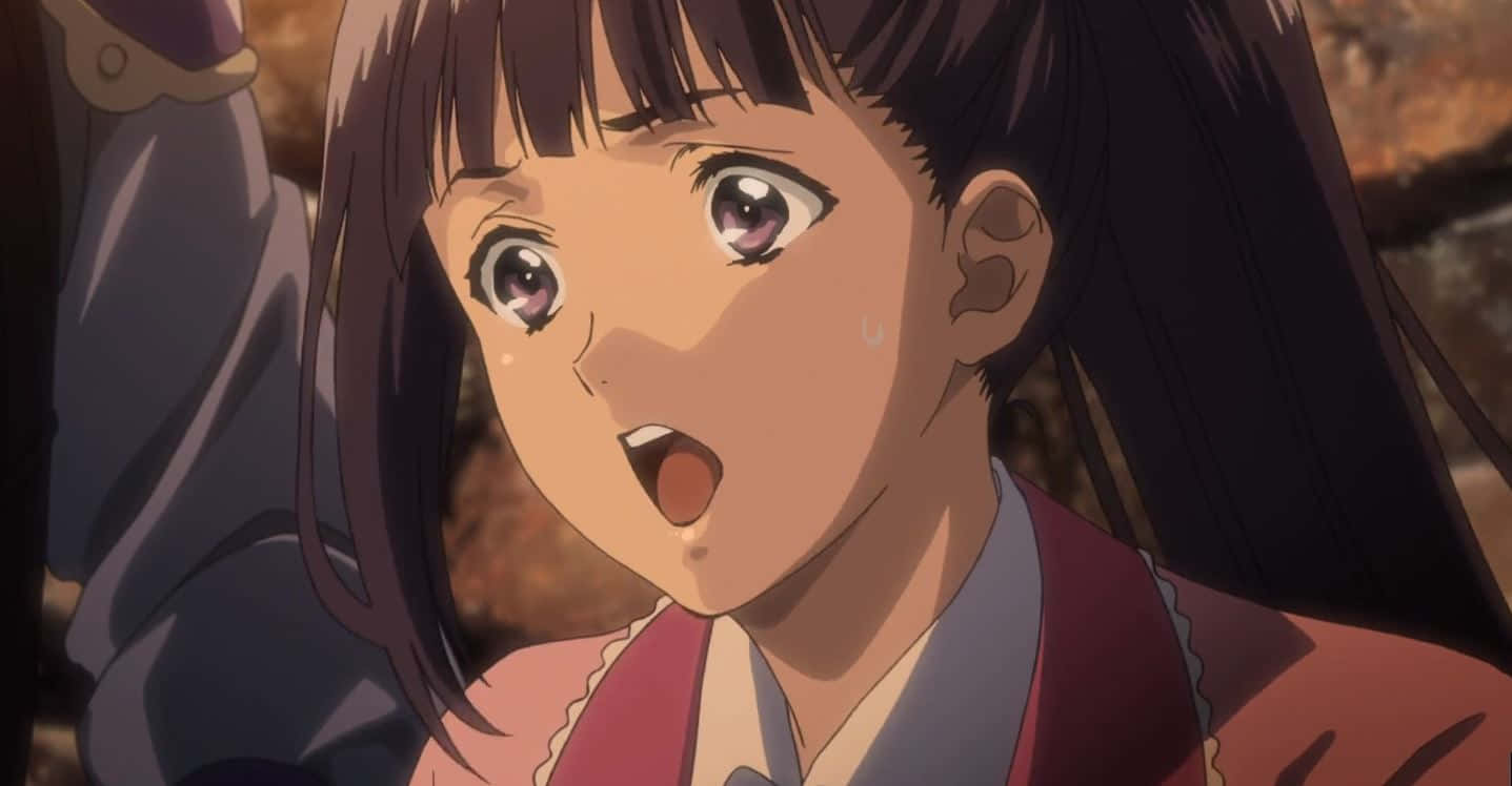 Ayame Yomogawa, dark hair, purple eyes, HD Desktop Wallpaper