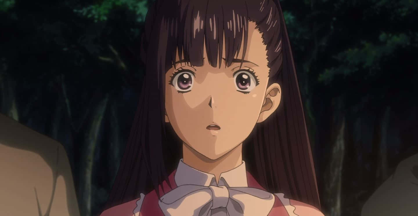 Ayame Yomogawa, long dark hair, wide eyes, HD Desktop Wallpaper
