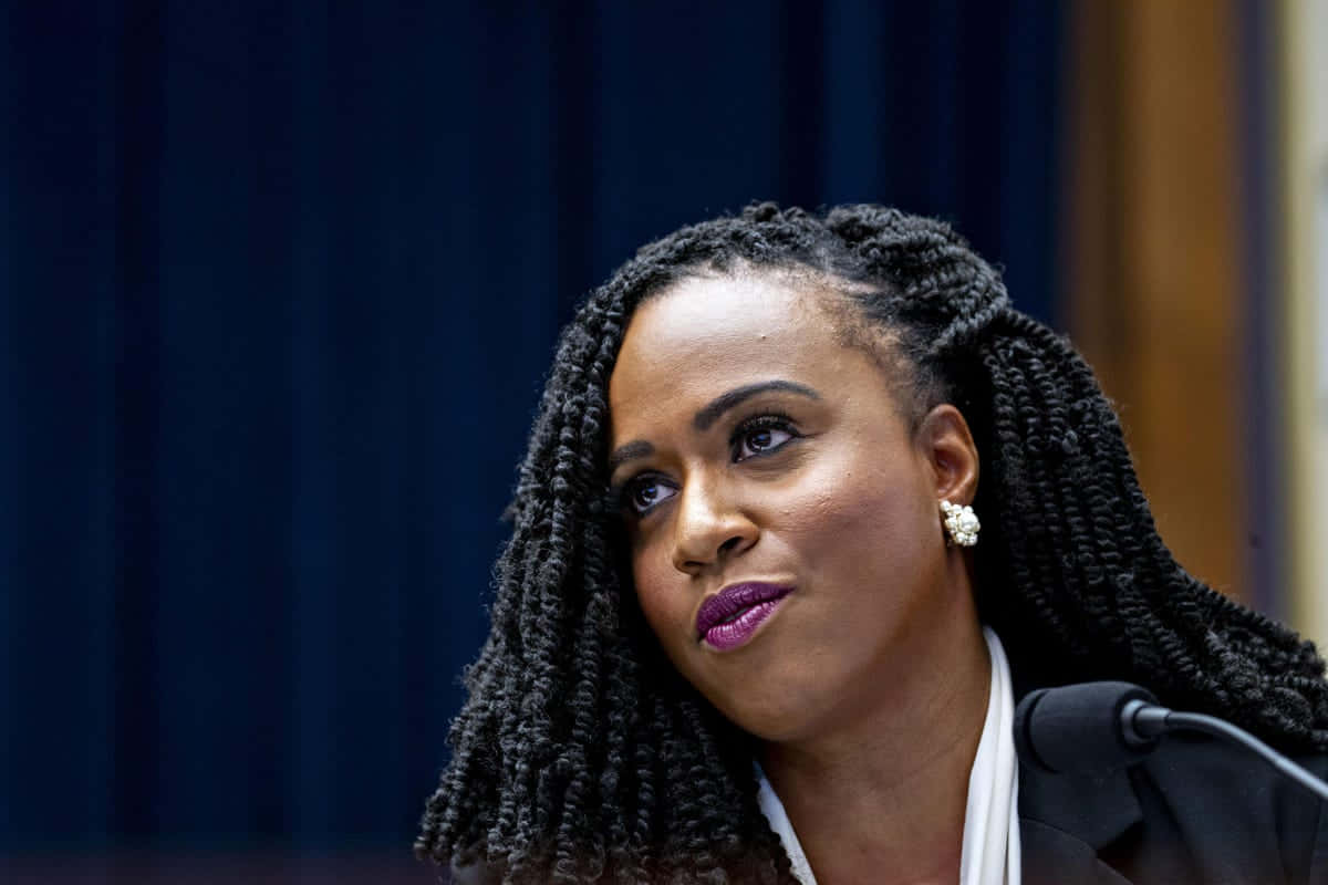Ayanna Pressley, long hair, braided hair, SD Desktop Wallpaper