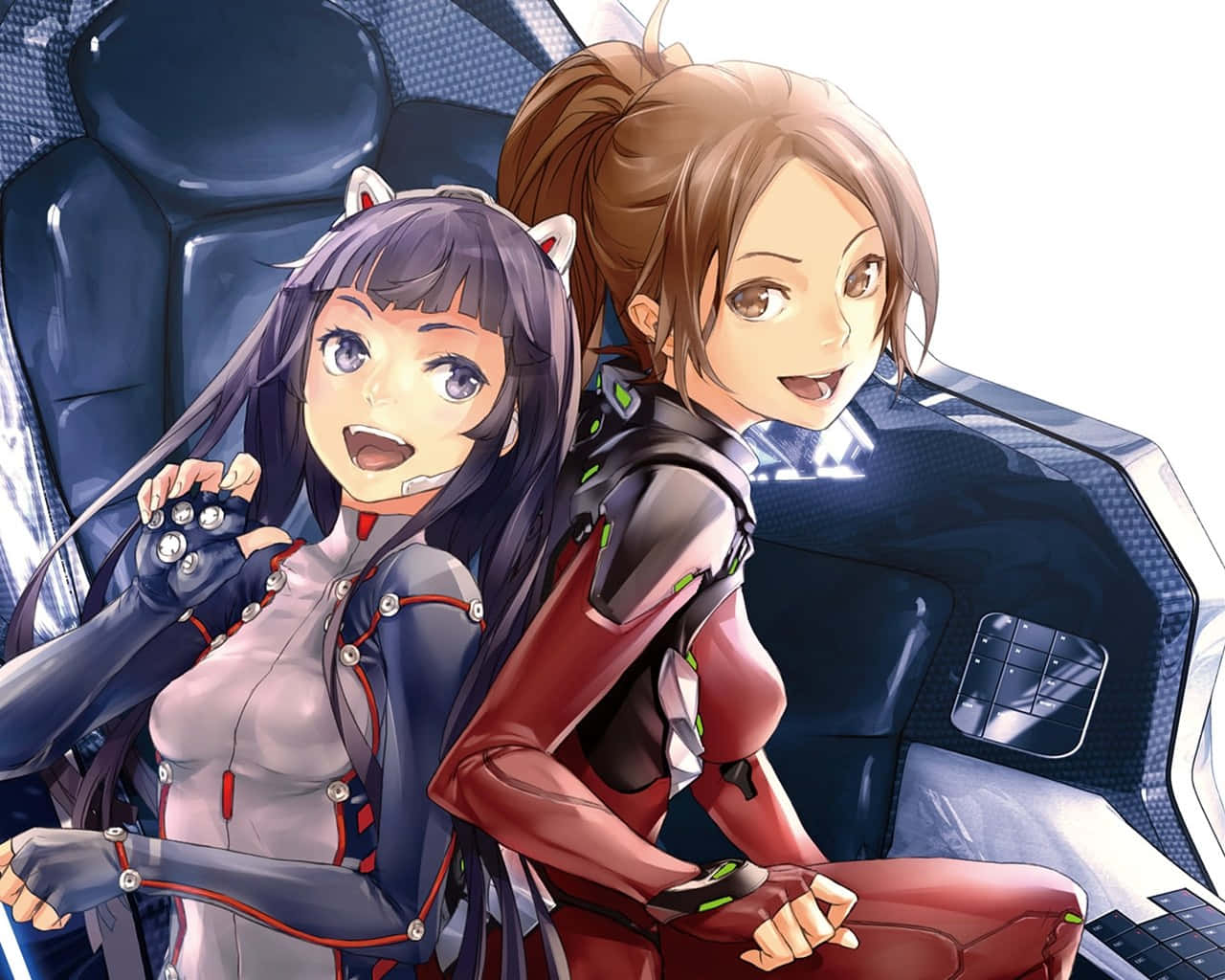 Ayase Shinomiya, futuristic racing suits, sleek high-tech cockpit, HD Desktop Wallpaper