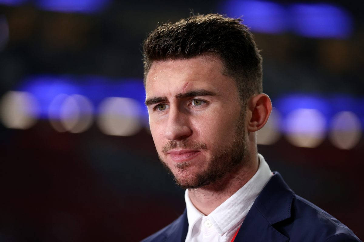Aymeric Laporte, collared shirt, dark suit, SD Desktop Wallpaper