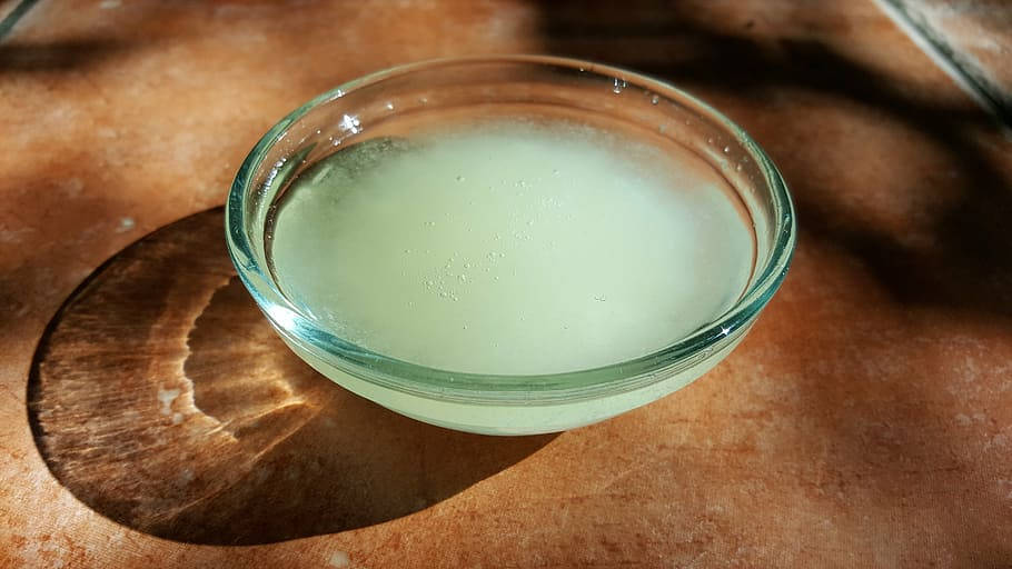 Ayurveda HD, clear glass bowl, pale yellow liquid, SD Desktop Wallpaper