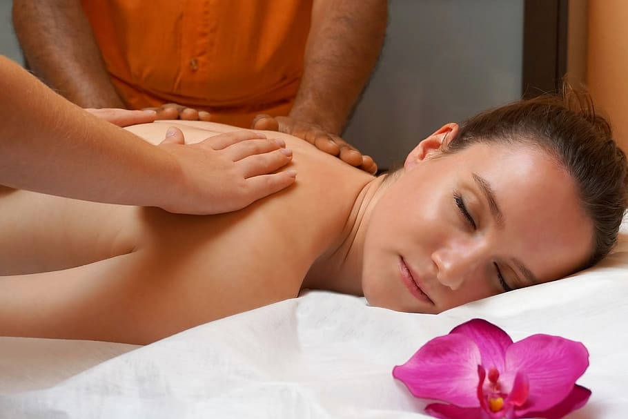 Ayurveda HD, vibrant pink orchid, white sheet, SD Desktop Wallpaper