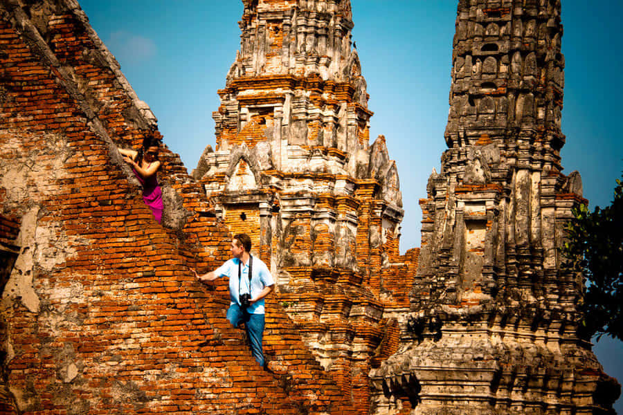Ayutthaya Historical Park, ancient ruins, ancient temples, SD Desktop Wallpaper