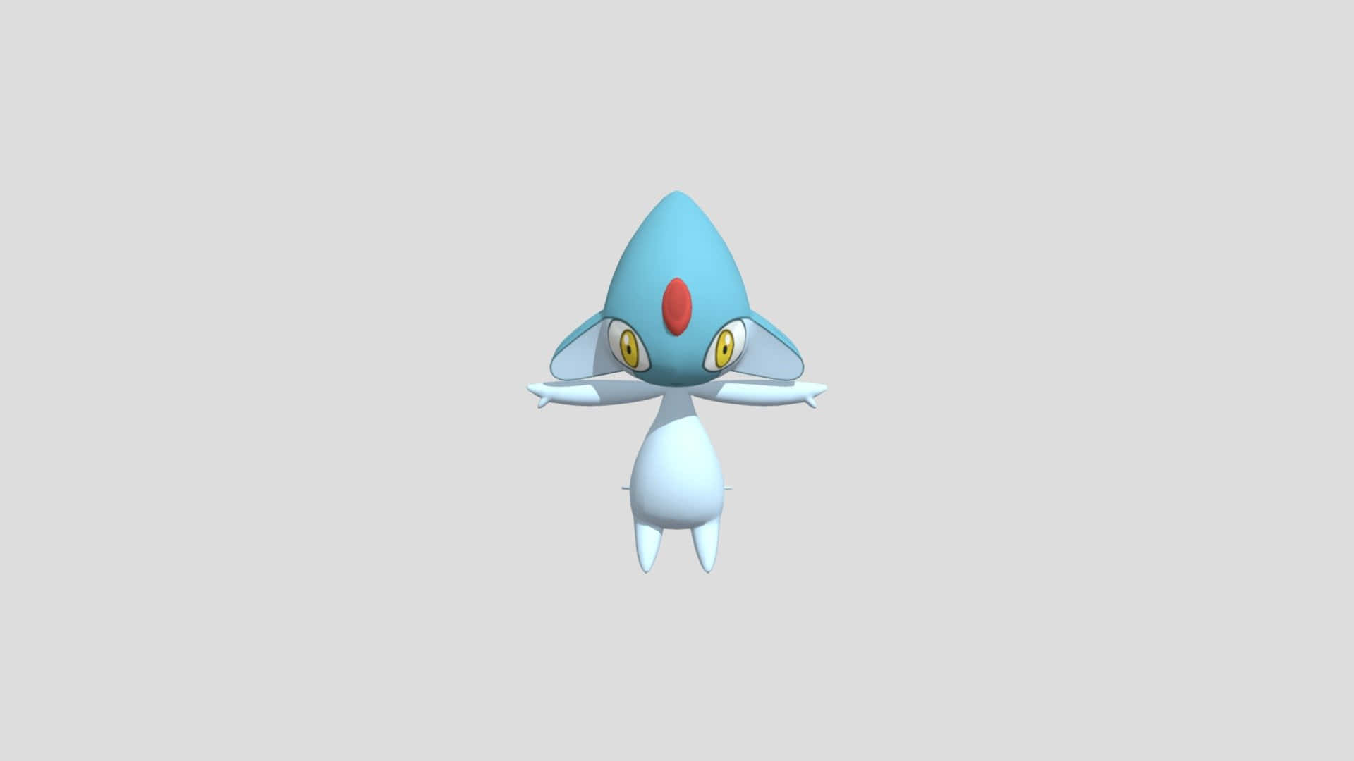 Azelf, light blue, anime-style, Full HD Desktop Wallpaper