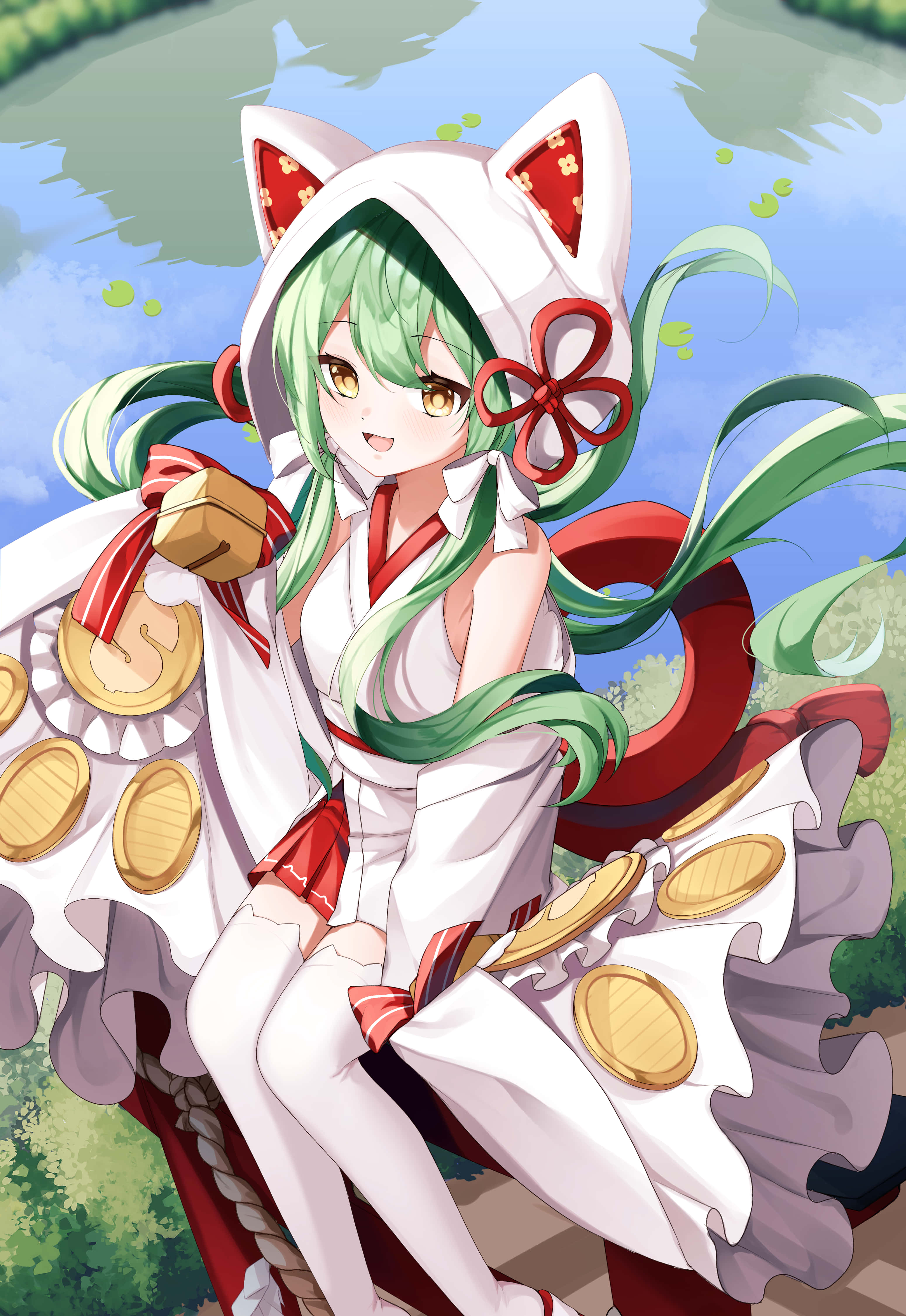 Akashi, Azur Lane, anime fox girl, 4K Phone Wallpaper
