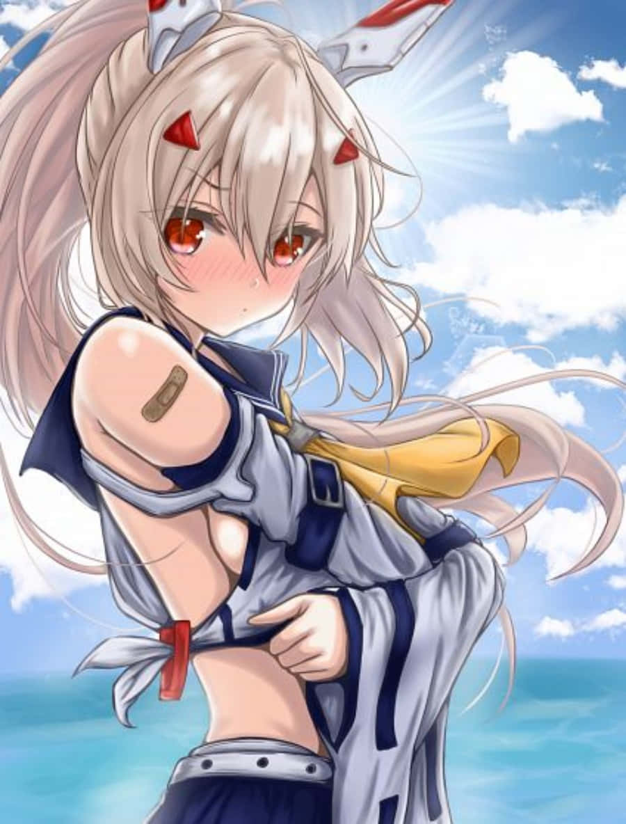Ayanami, Azur Lane, battle mode, SD Phone Wallpaper
