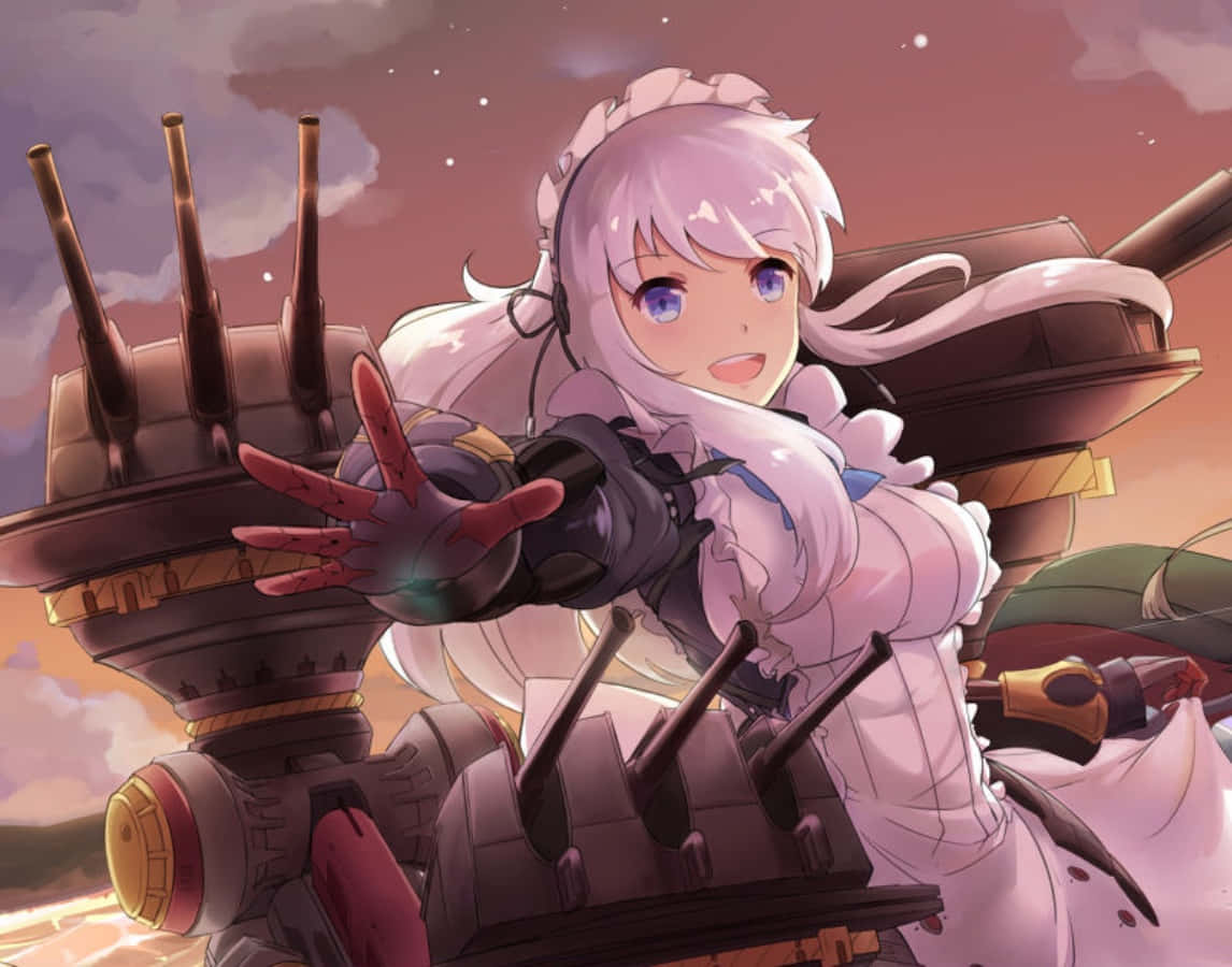 Azur Lane, Belfast, maid outfit, SD Desktop Wallpaper