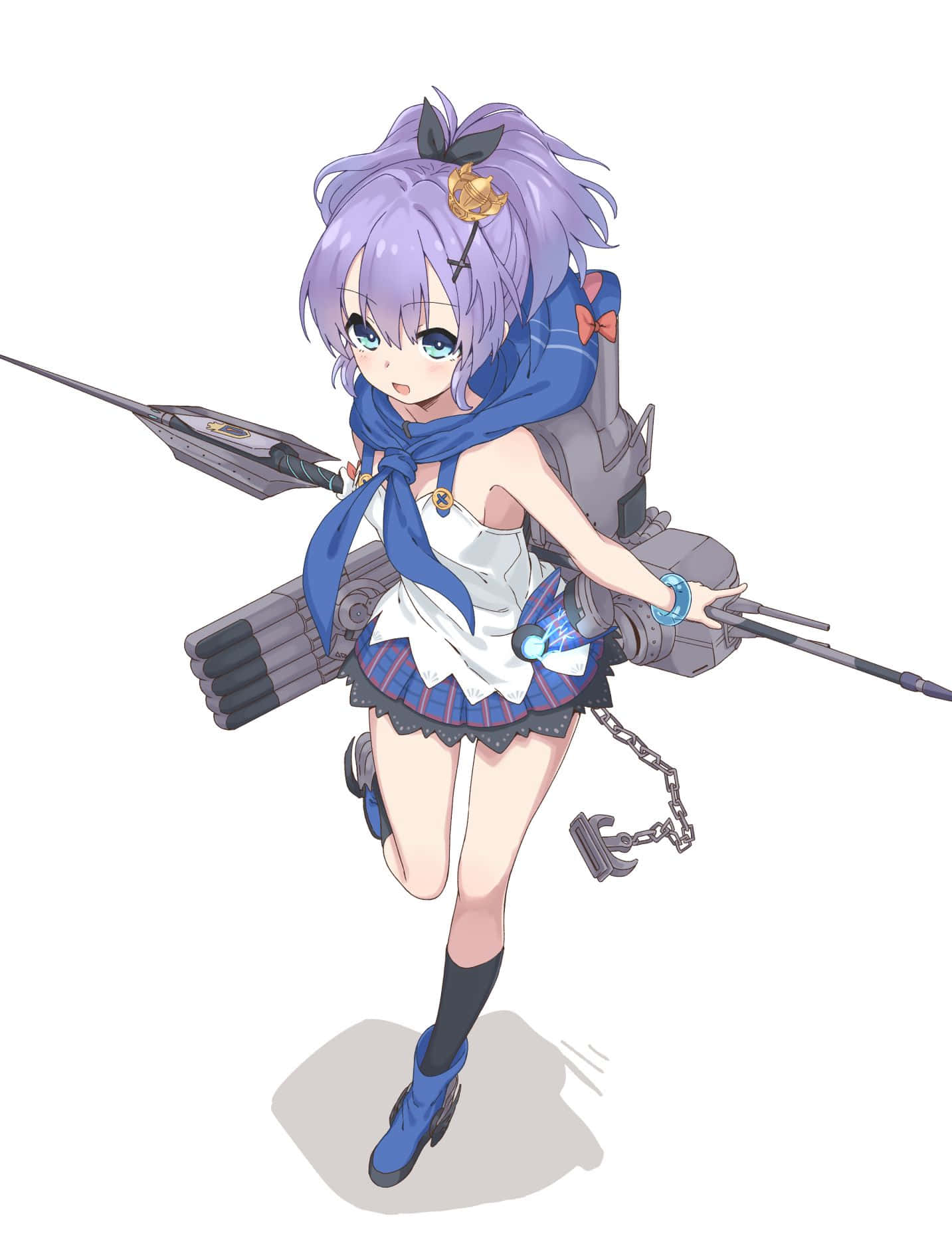 Azur Lane Javelin, purple-haired, anime girl, HD Phone Wallpaper