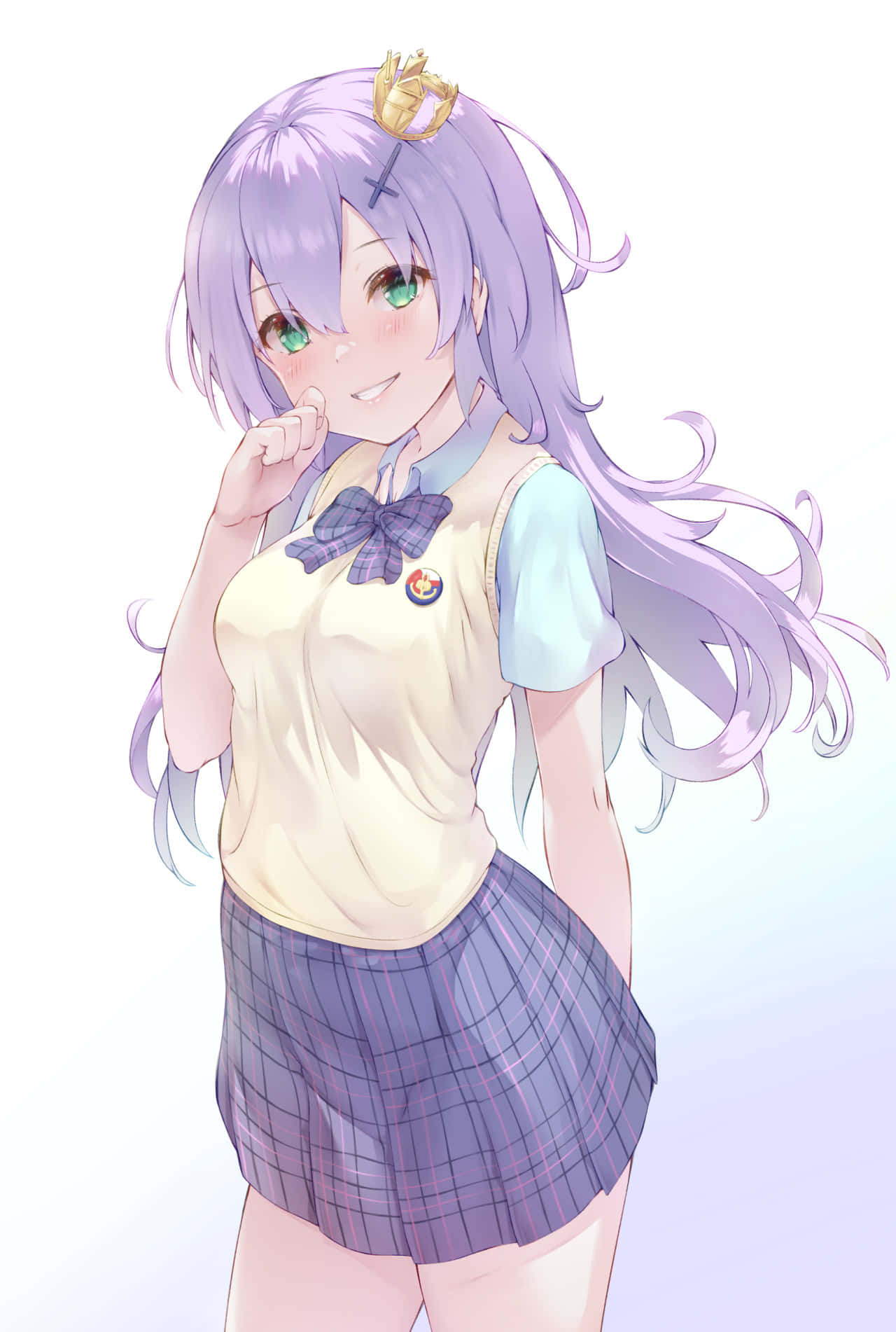 Azur Lane, Javelin, lavender hair, HD Phone Wallpaper