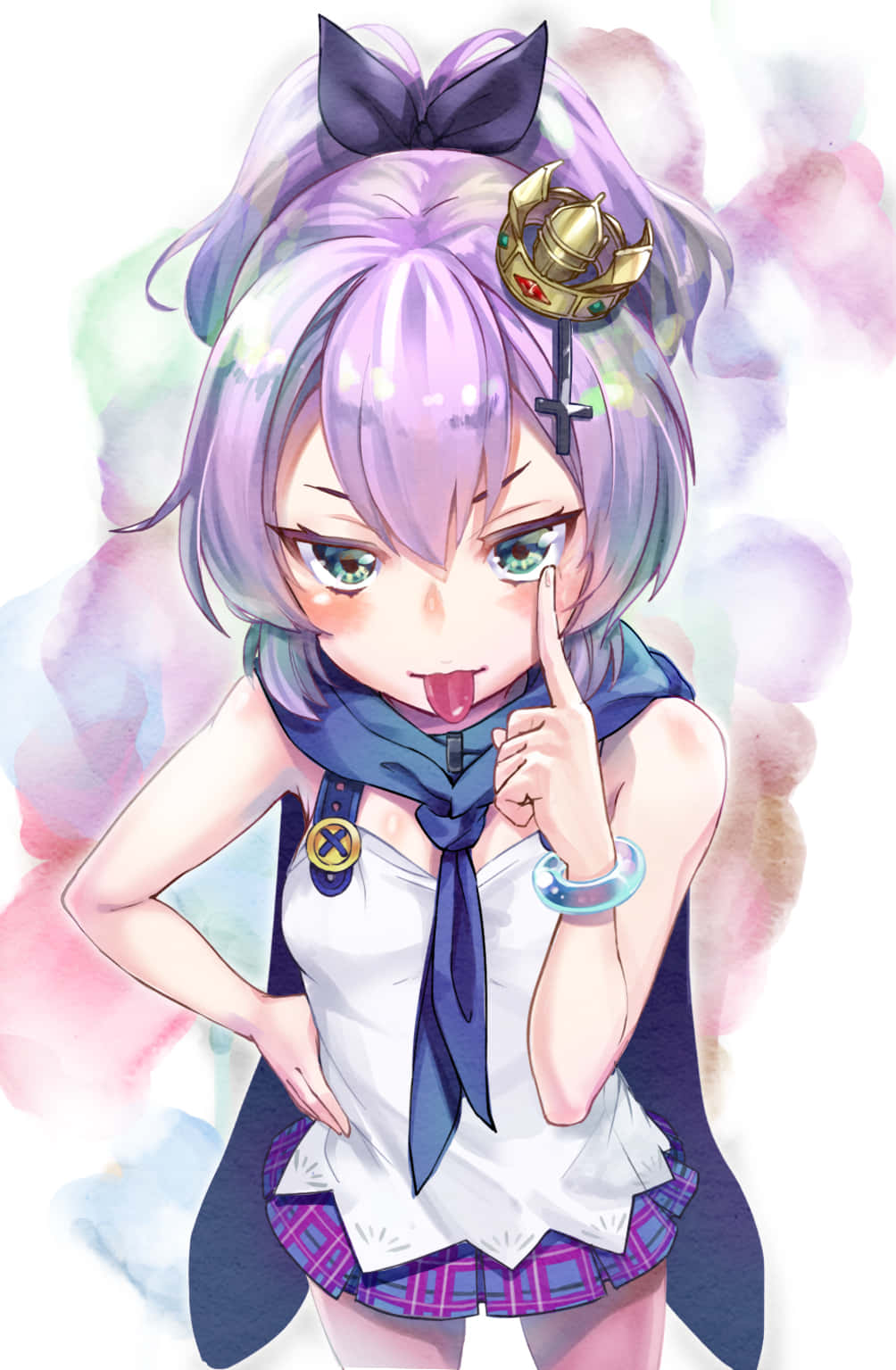 Javelin, Azur Lane, purple hair, HD Phone Wallpaper
