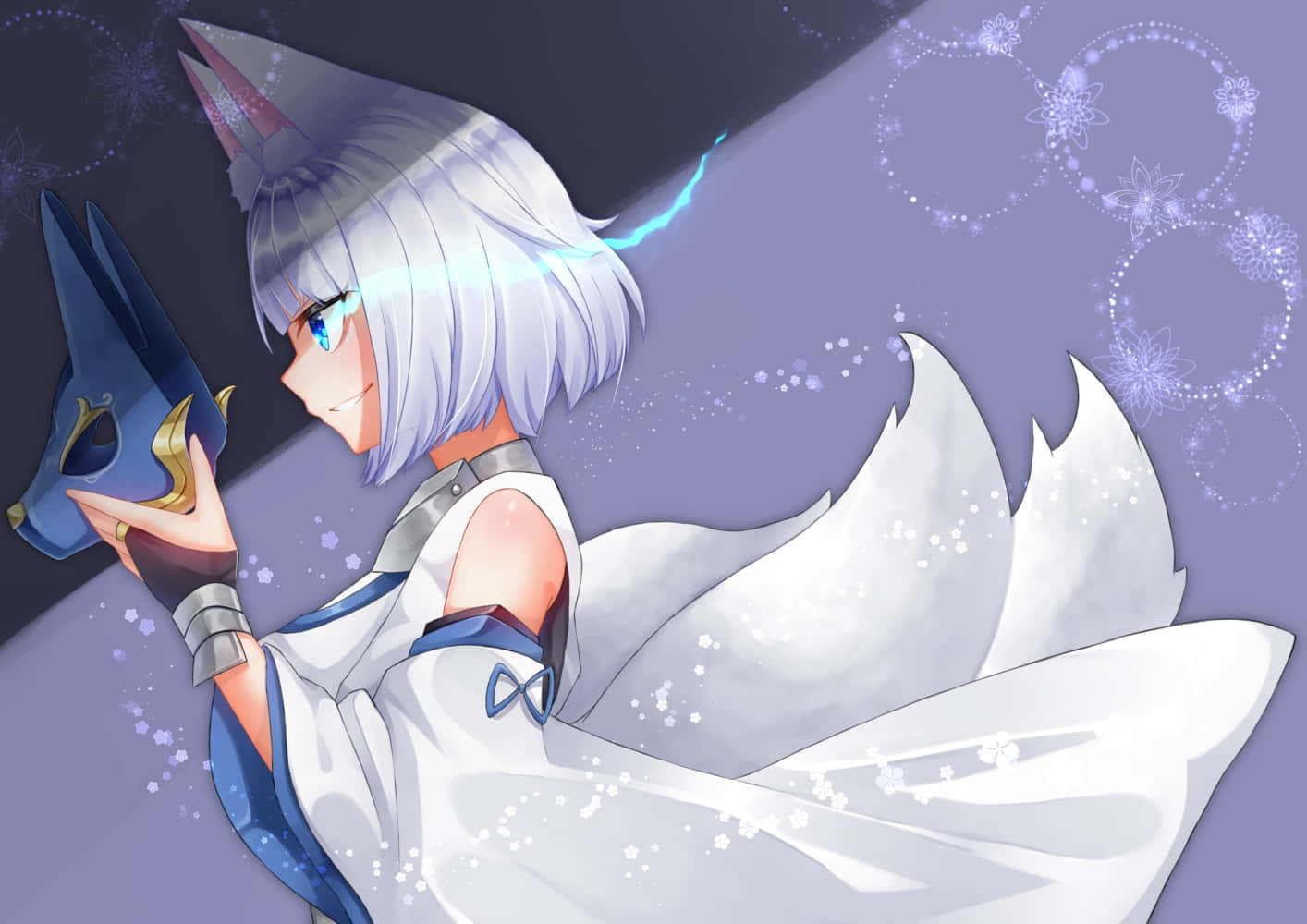 Kaga, Azur Lane, silver-haired, HD Desktop Wallpaper