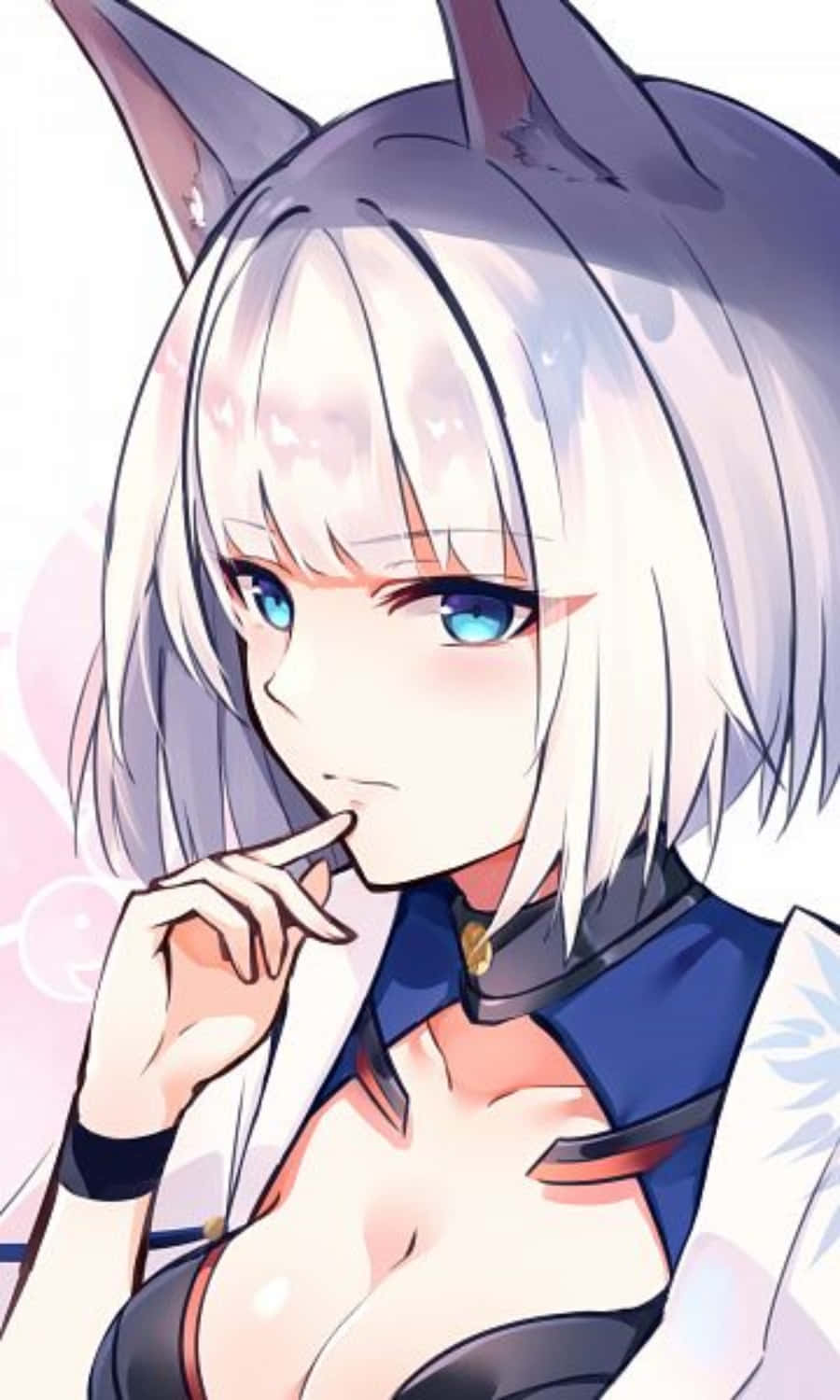 Azur Lane, Kaga, silver hair, HD Phone Wallpaper