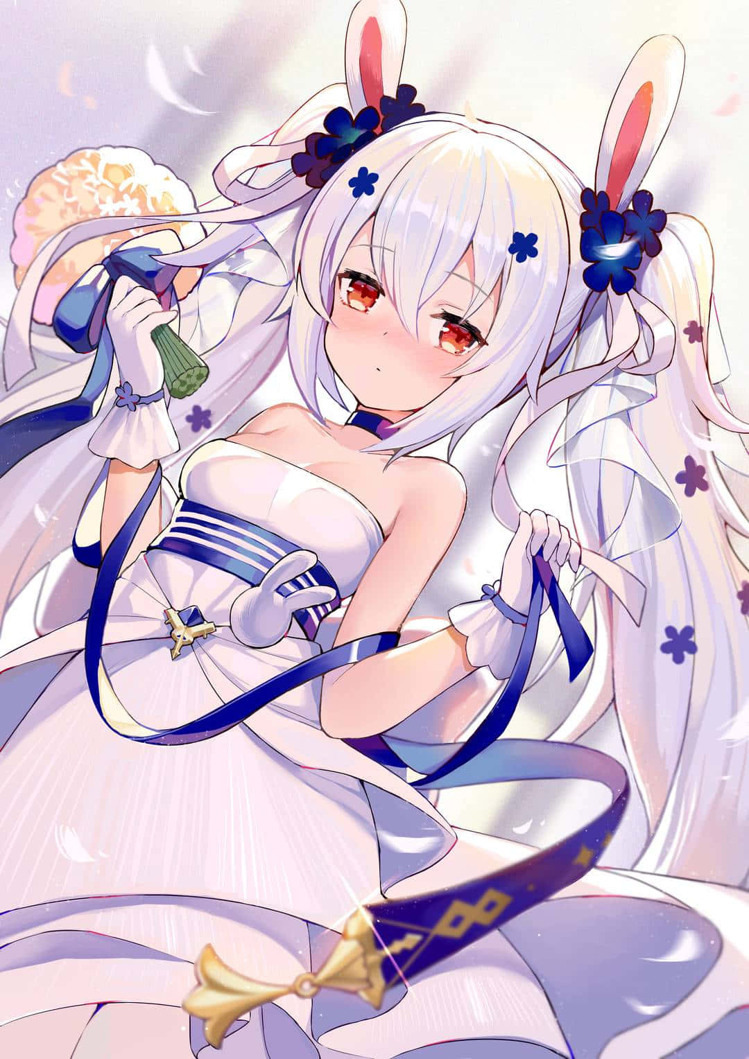 Laffey, Azur Lane, white hair, HD Phone Wallpaper