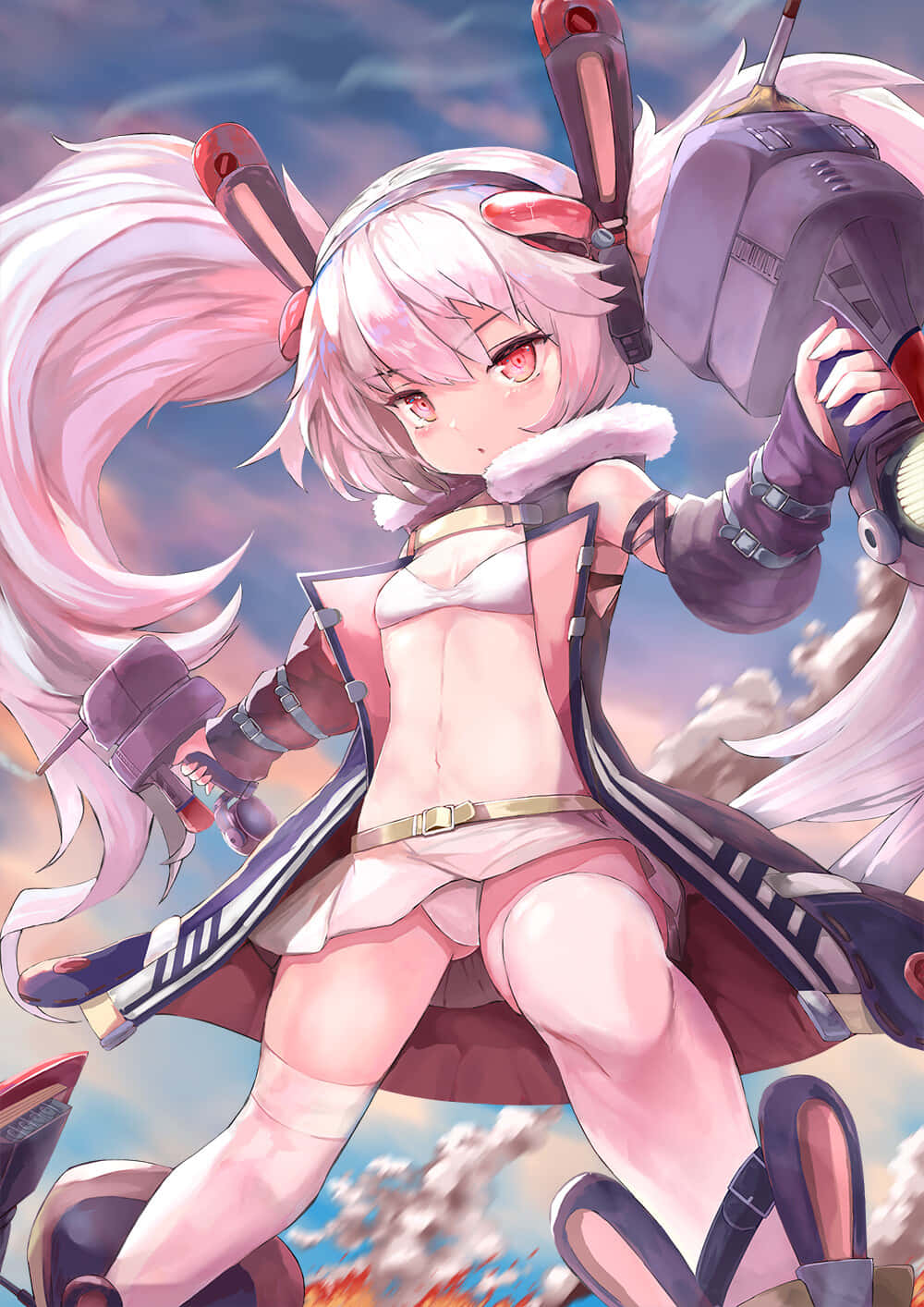 Azur Lane, Laffey, pink-haired anime girl, HD Phone Wallpaper