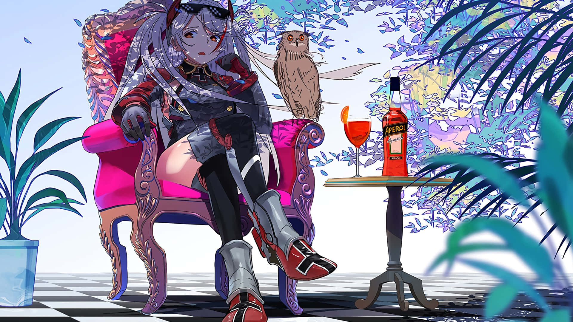 Azur Lane, Prinz Eugen, silver hair, Full HD Desktop Wallpaper