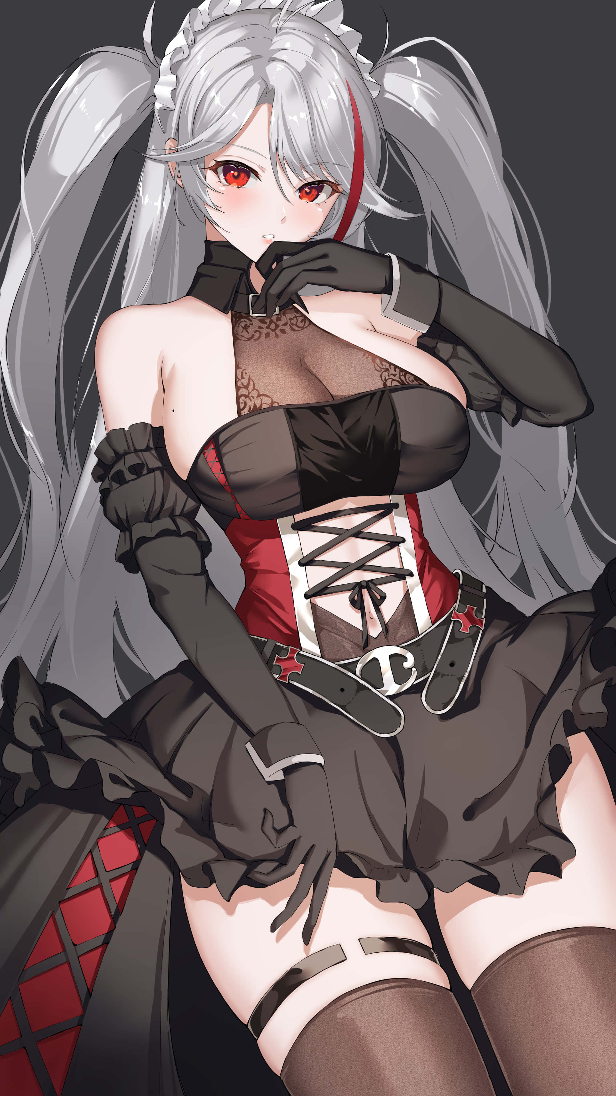 Prinz Eugen, Azur Lane, silver-haired, 4K Phone Wallpaper