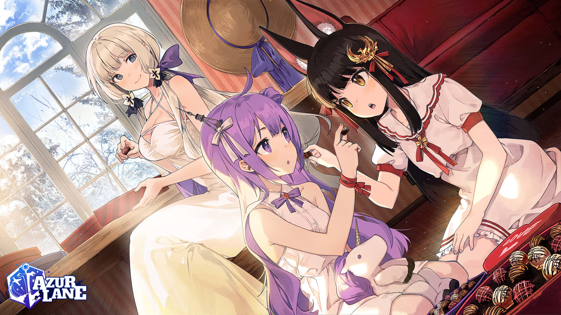 Azur Lane, Unicorn, sailor uniforms, Full HD Desktop Wallpaper