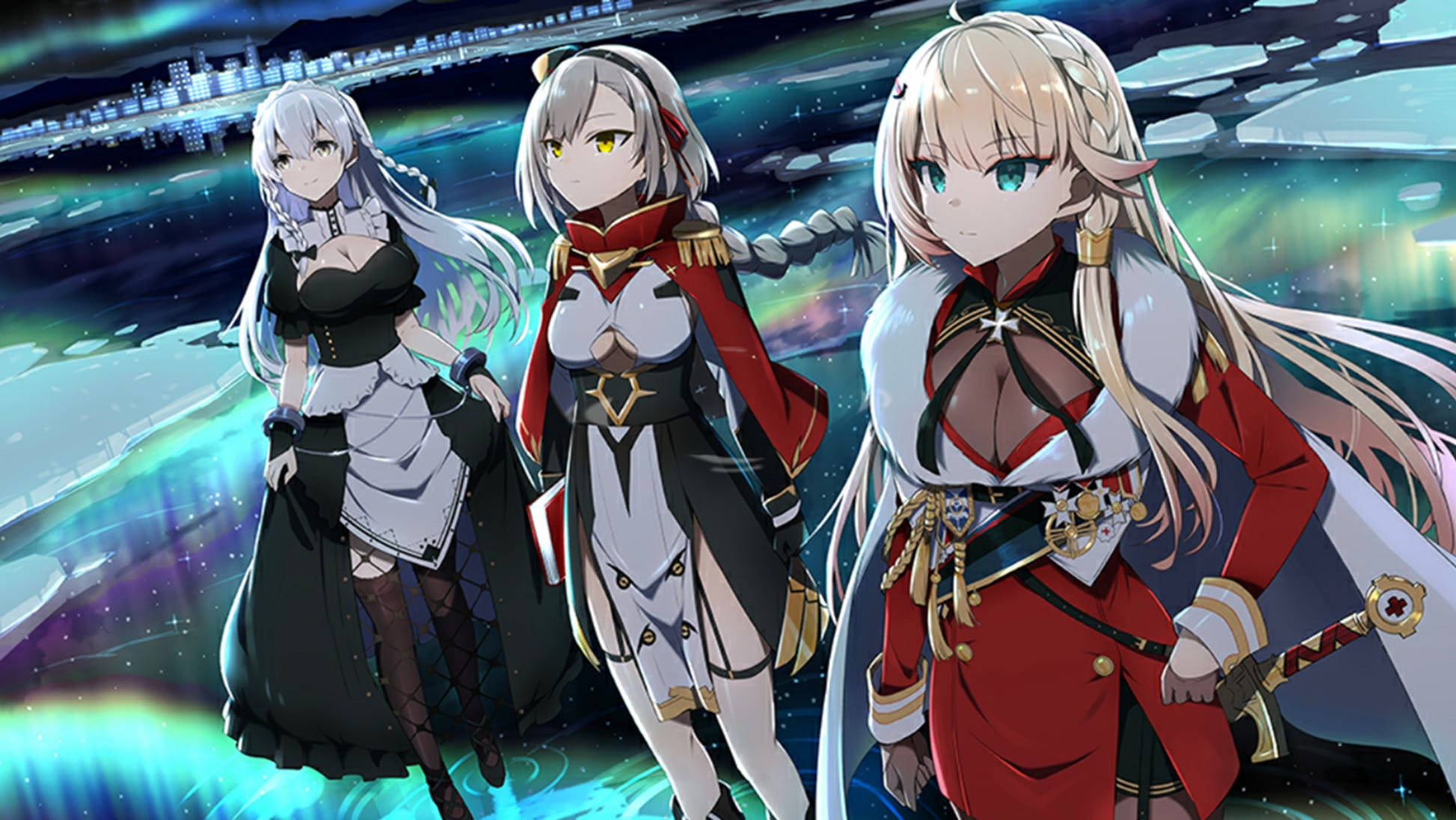 Azur Lane, aurora noctis, cosmic aurora, Full HD Desktop Wallpaper
