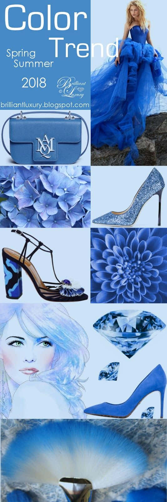 Azure Blue, 534 x 1600, woman in a flowing gown, HD Phone Wallpaper
