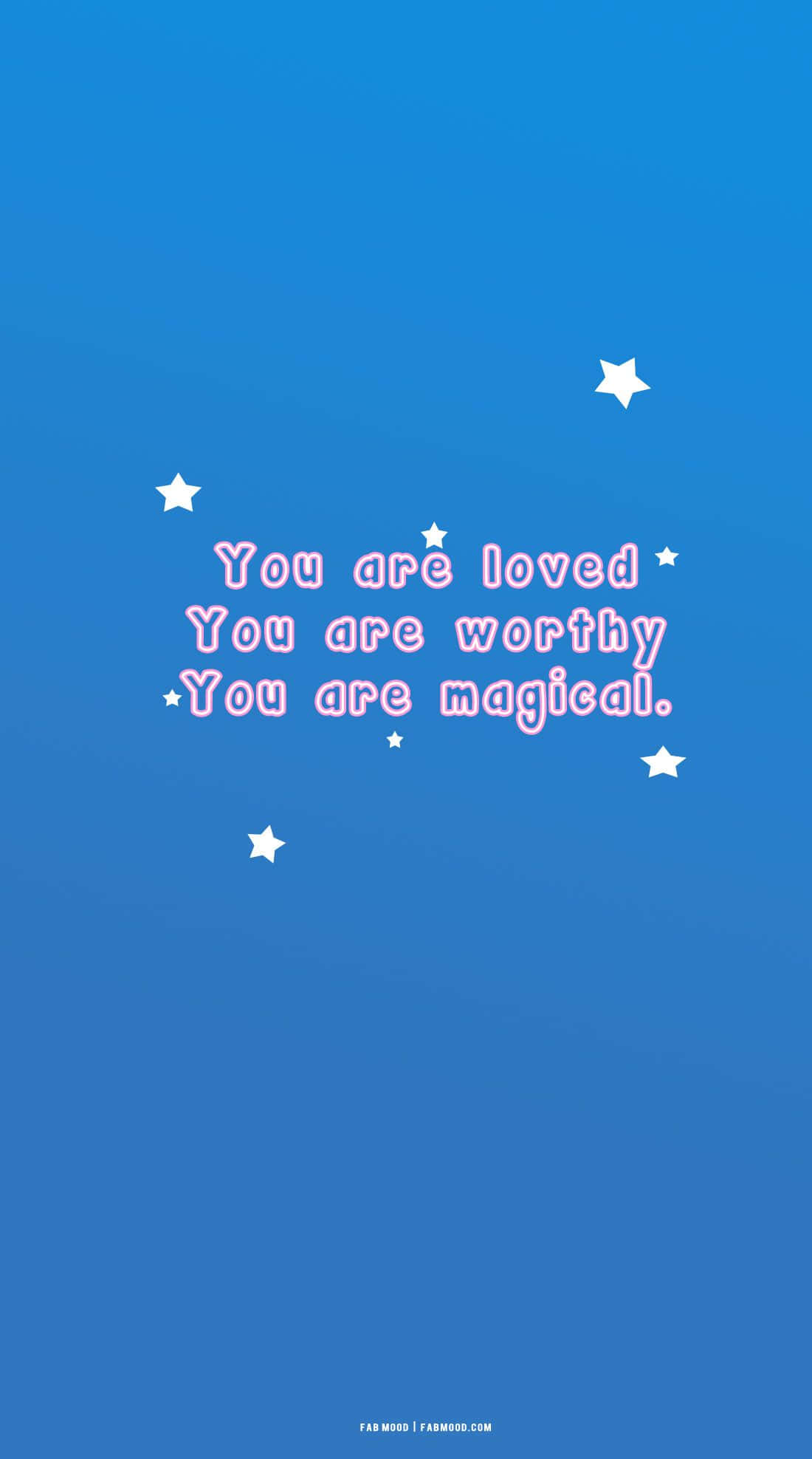 Azure Blue, 1100 x 1975, pink text, Full HD Phone Wallpaper