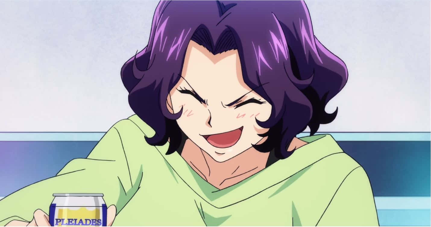 Azusa Hamaoka, purple hair, Pleiades soda, HD Desktop Wallpaper