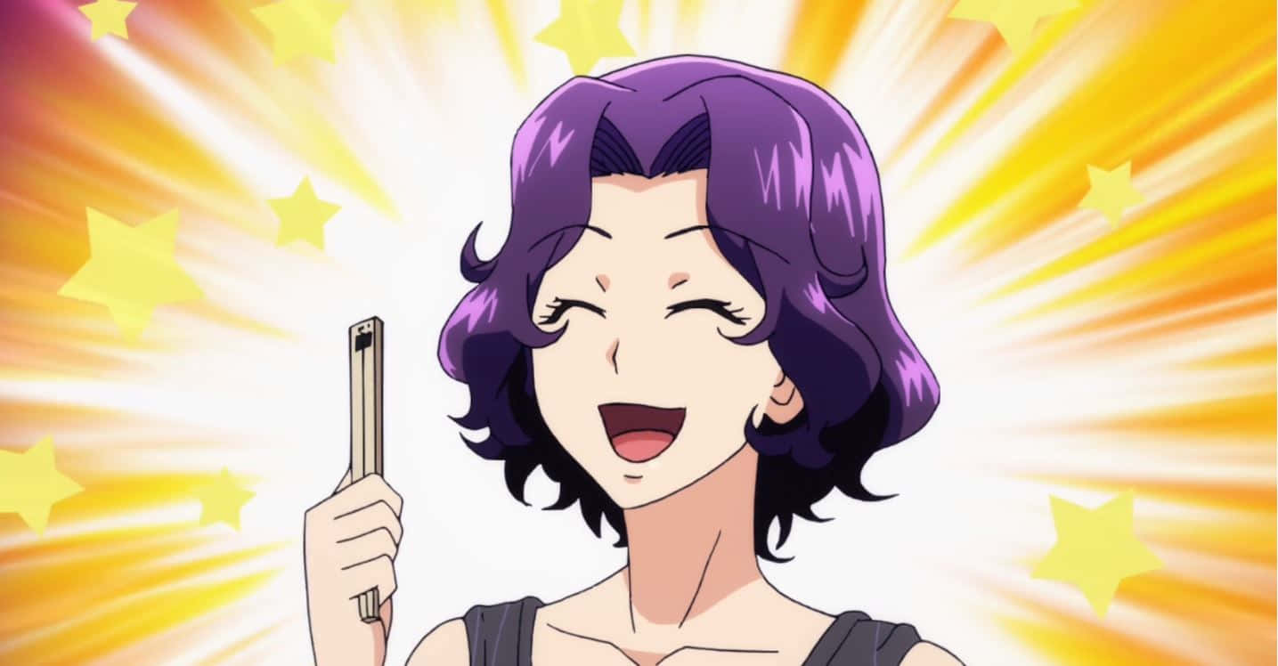 Azusa Hamaoka, purple hair, pencil, HD Desktop Wallpaper