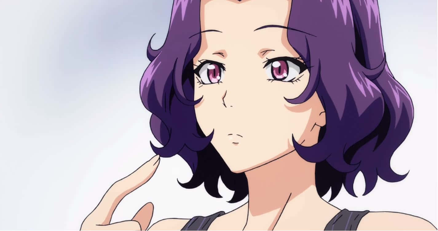 Azusa Hamaoka, purple hair, purple eyes, HD Desktop Wallpaper