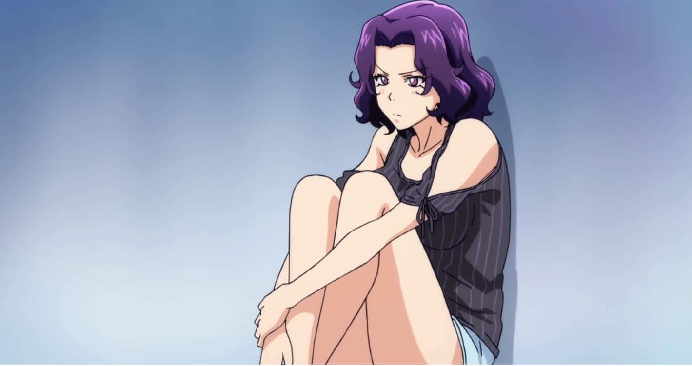 Azusa Hamaoka, purple-haired, anime girl, HD Desktop Wallpaper