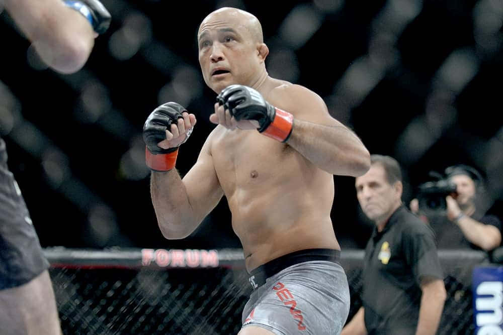 B.J. Penn, octagon, grey shorts, SD Desktop Wallpaper